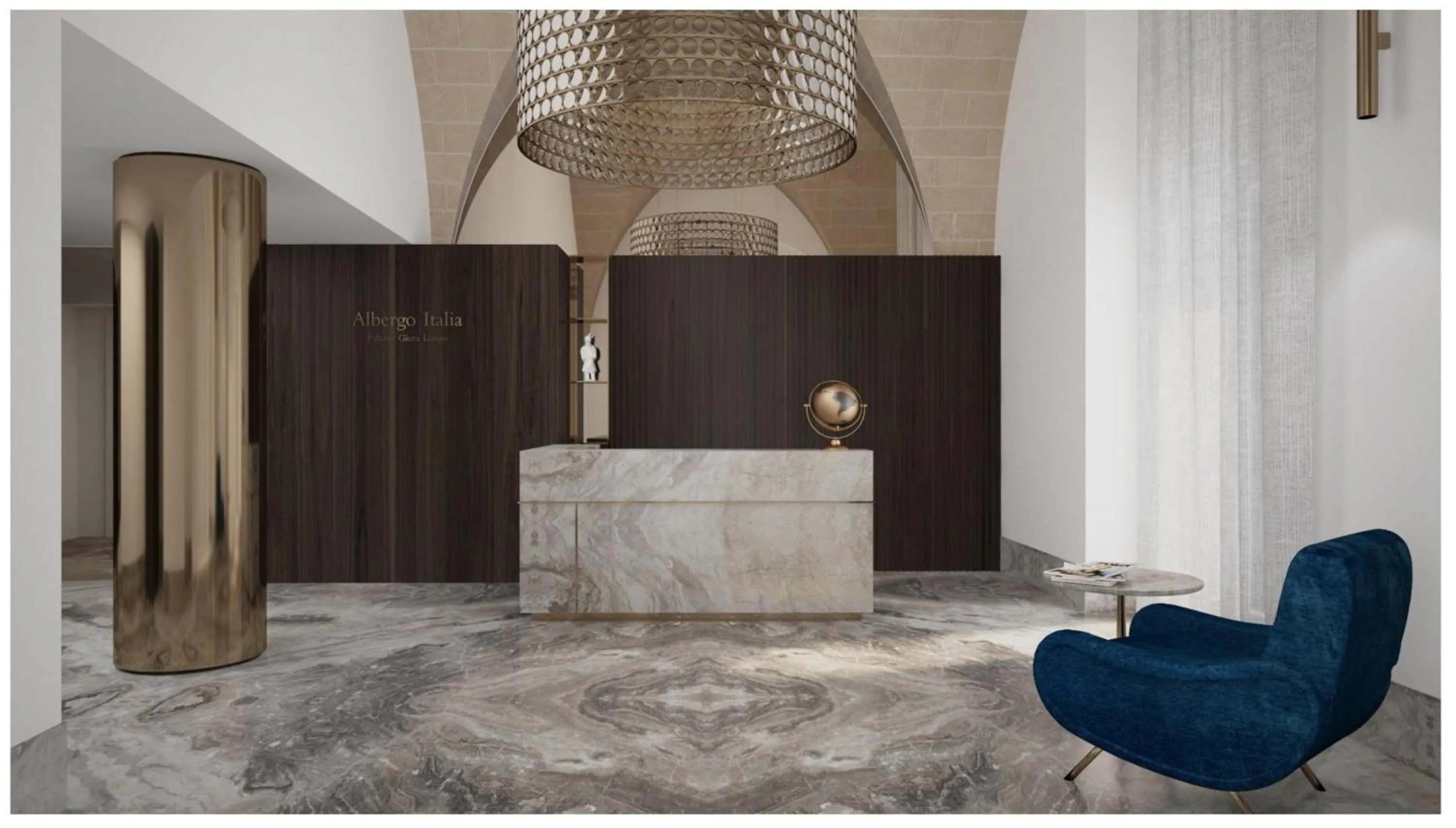 Lobby or reception in Albergo Italia