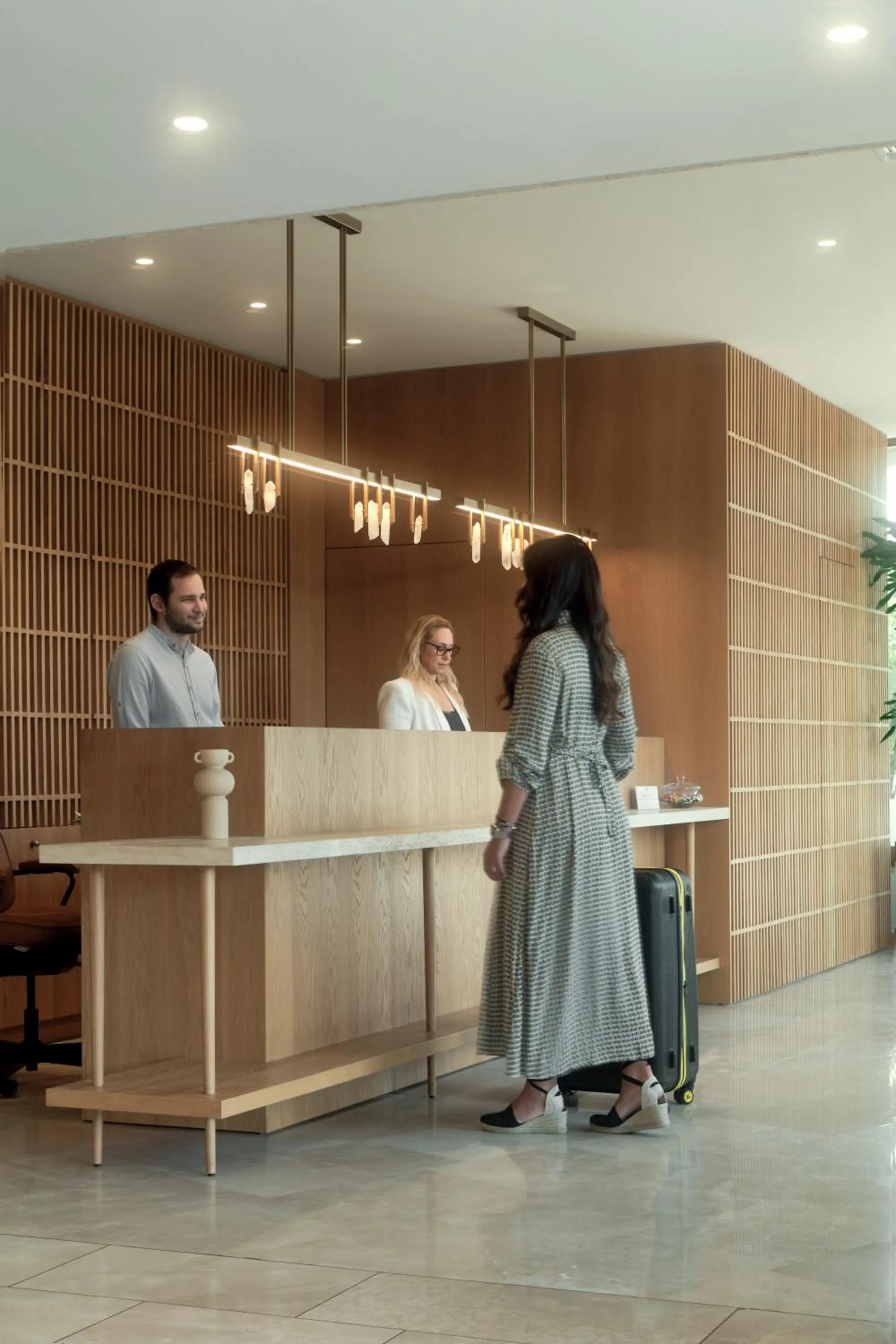 Lobby or reception in Golden Sun Hotel