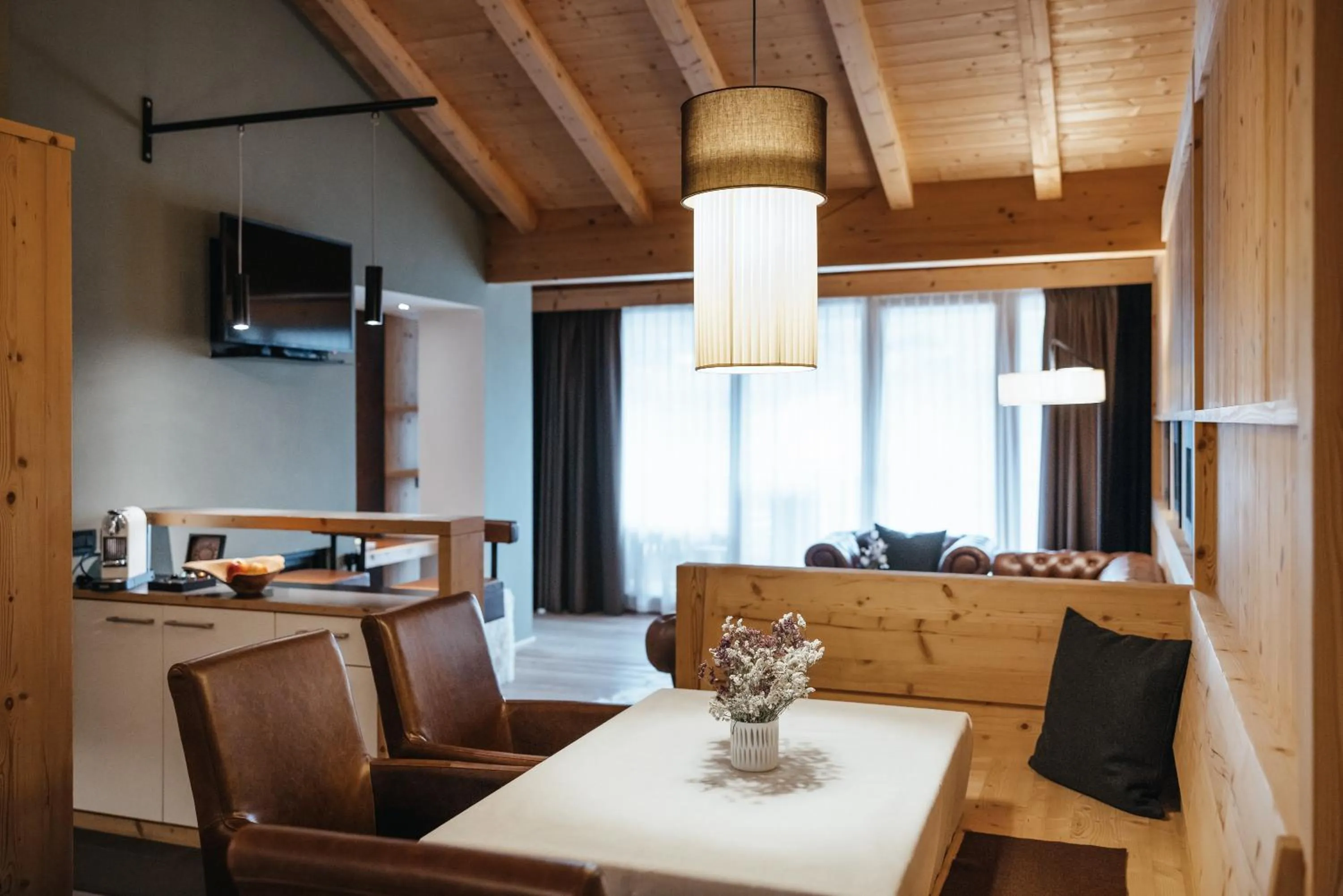 Kitchen or kitchenette in Lagació Hotel Mountain Residence