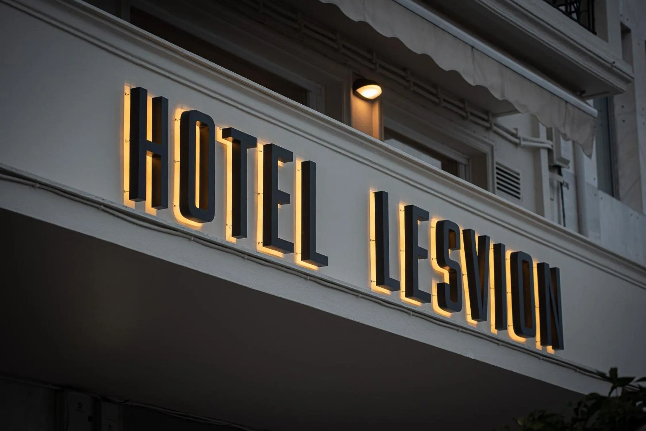 Property logo or sign in Lesvion Hotel