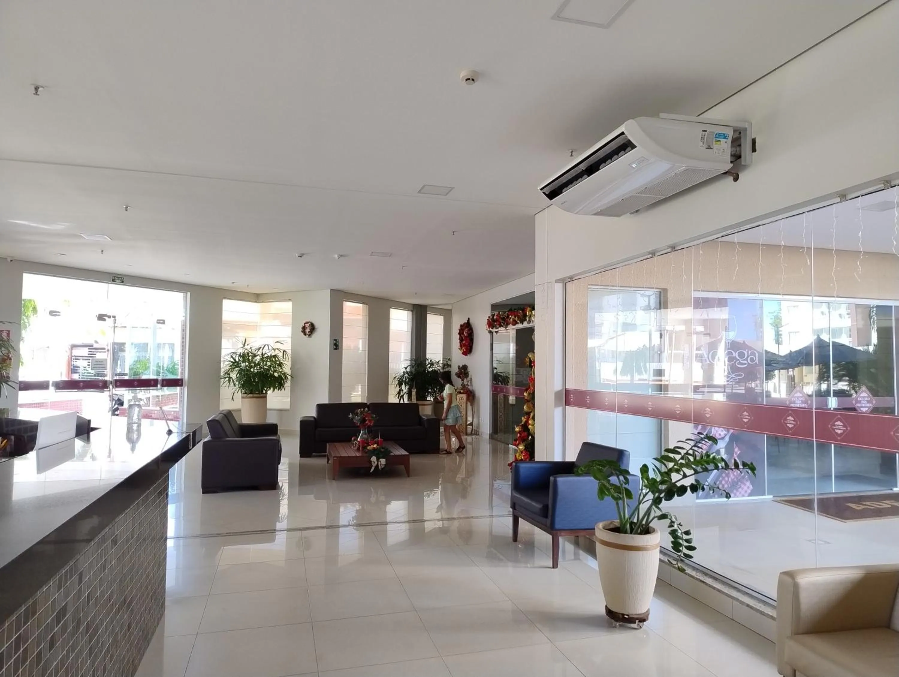 Lobby or reception in Casa da Madeira Caldas Novas - ACHEI FERIAS - Com Roupa de Cama