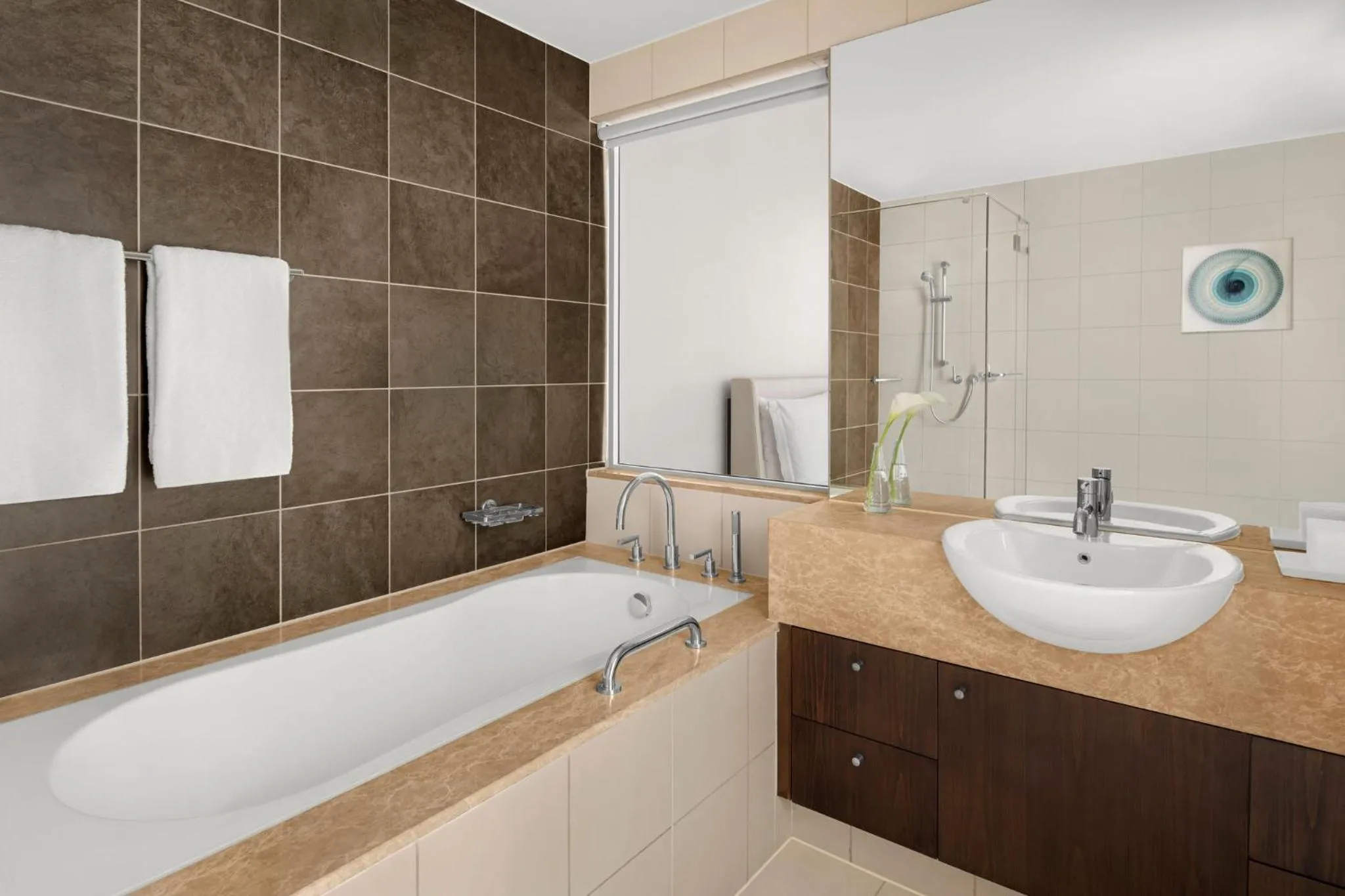Bathroom in InterContinental Residence Suites Dubai Festival City by IHG