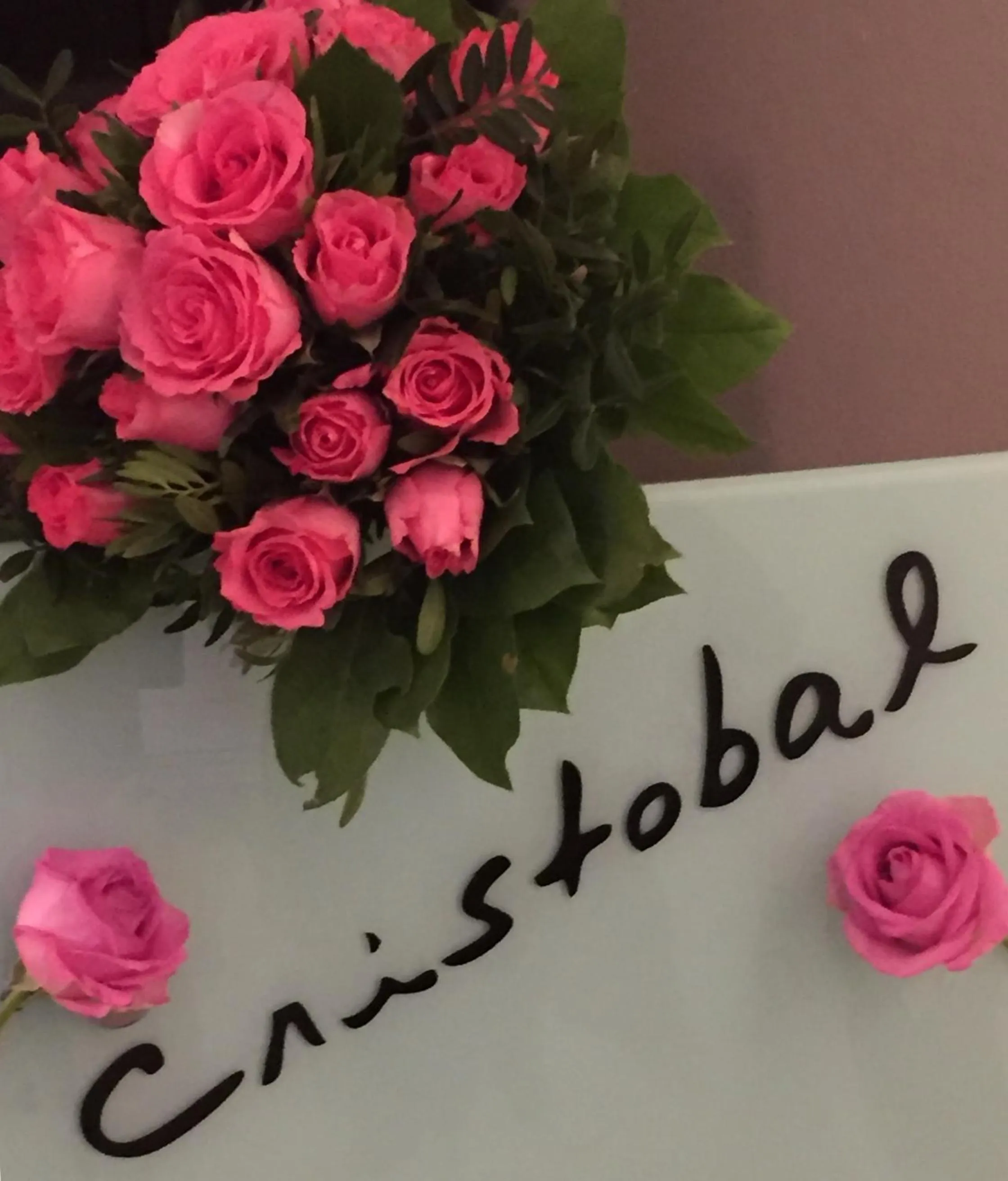 Text overlay in Hotel Cristobal