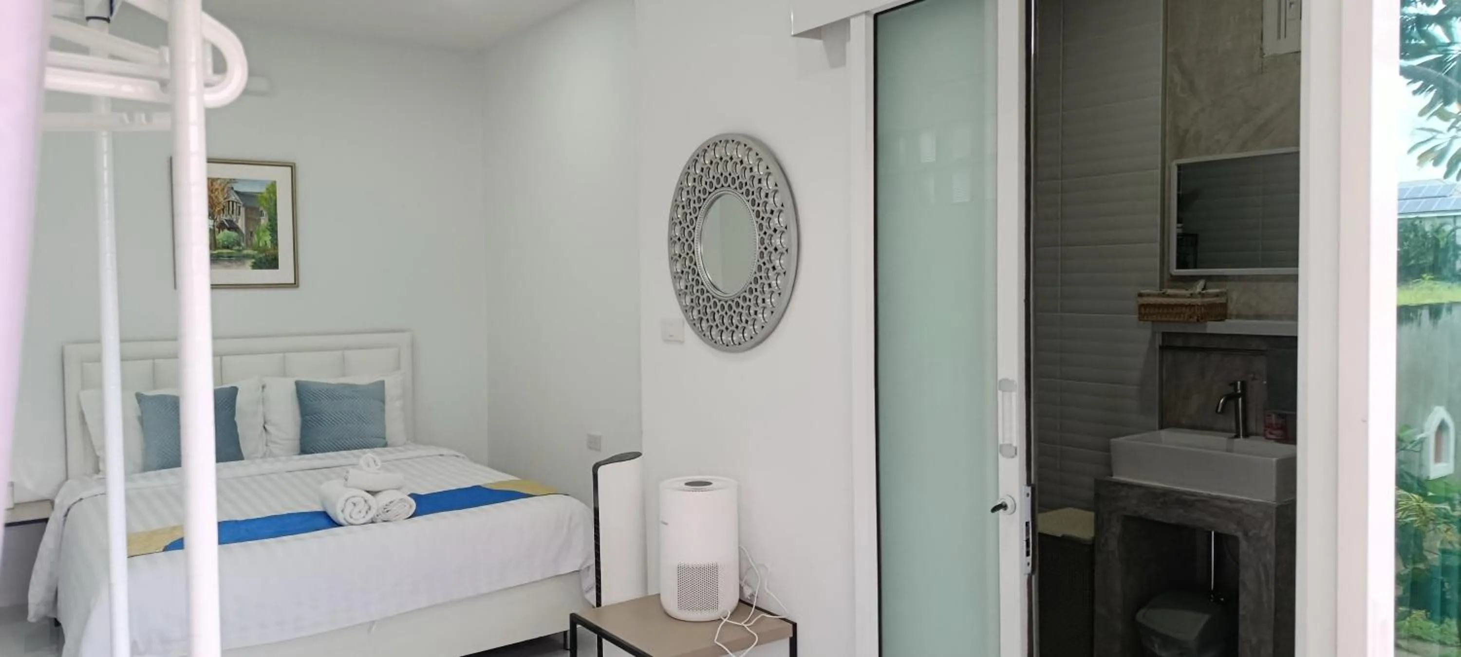 Bed in Villa Rajapruek Exclusive Entire Private 3 Villas rental near Airport