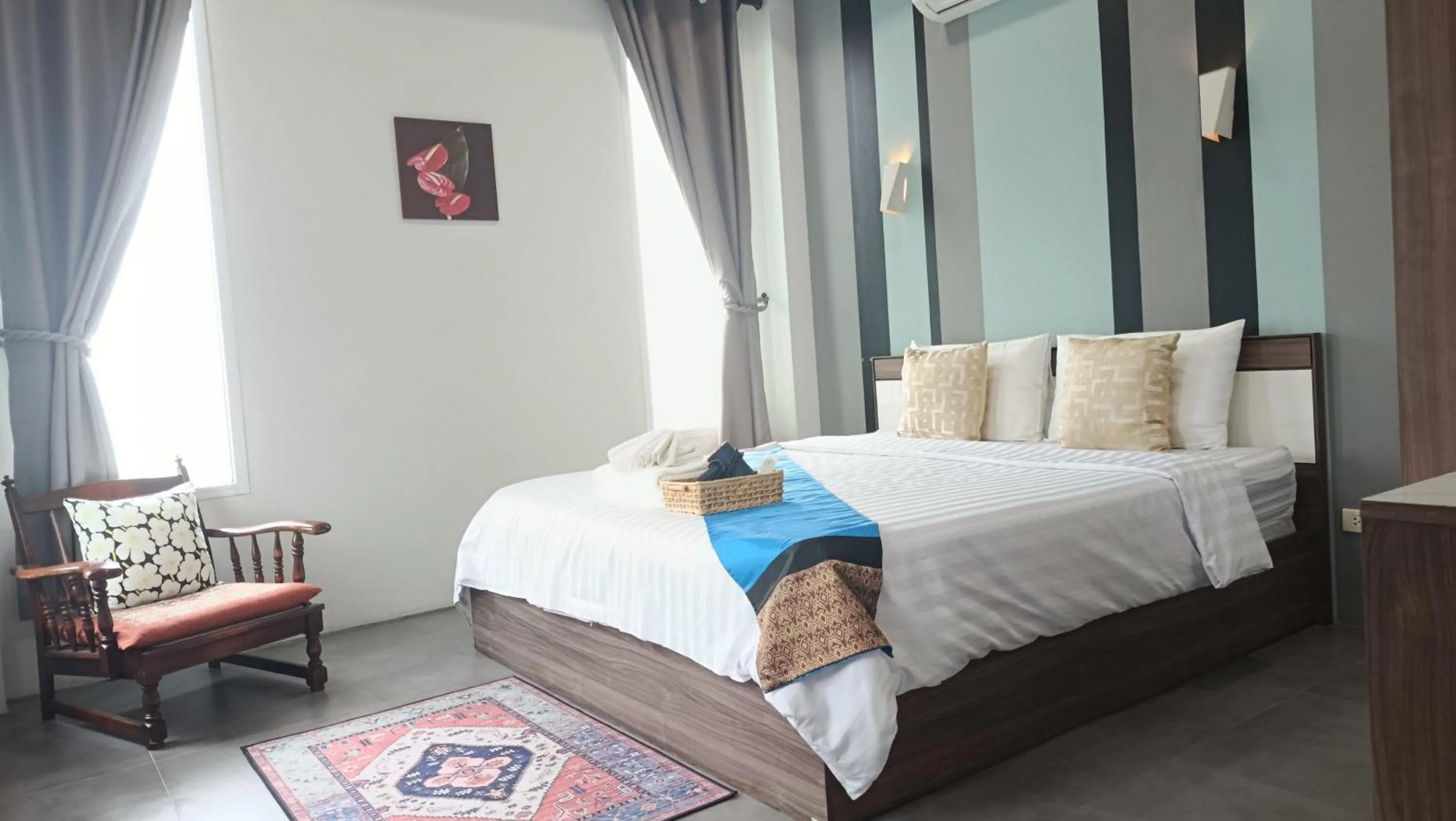 Bed in Villa Rajapruek Exclusive Entire Private 3 Villas rental near Airport