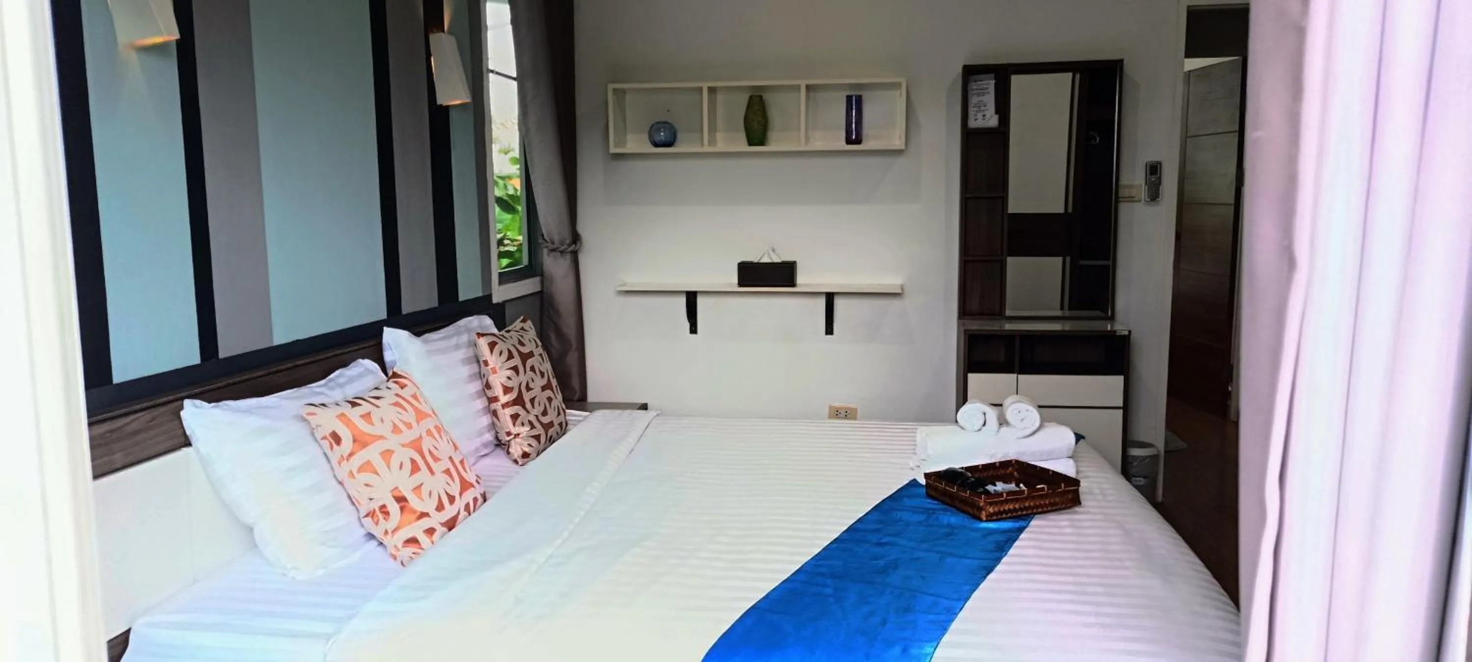 Bed in Villa Rajapruek Exclusive Entire Private 3 Villas rental near Airport