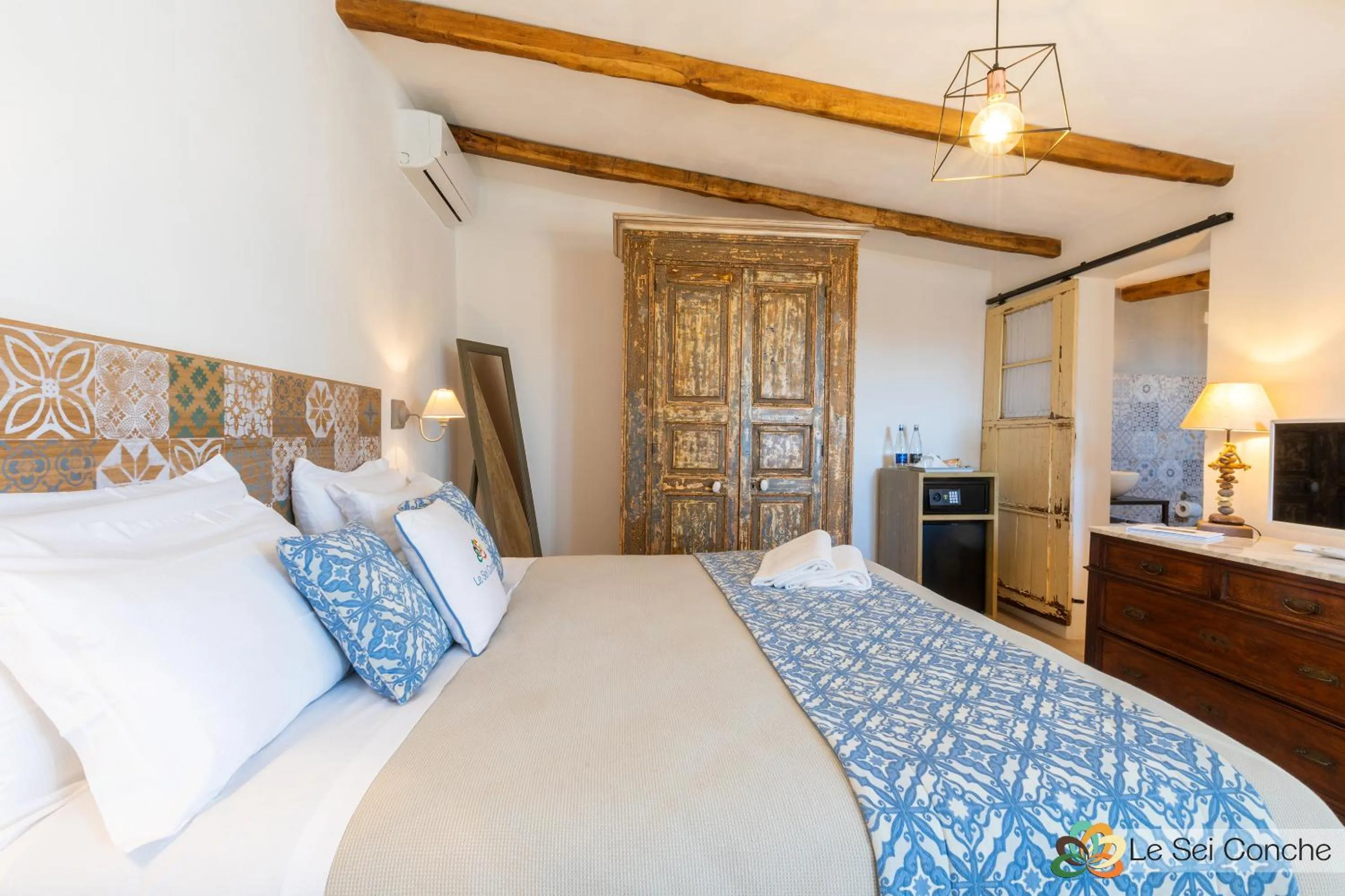 Bed in Le Sei Conche Relais & SPA