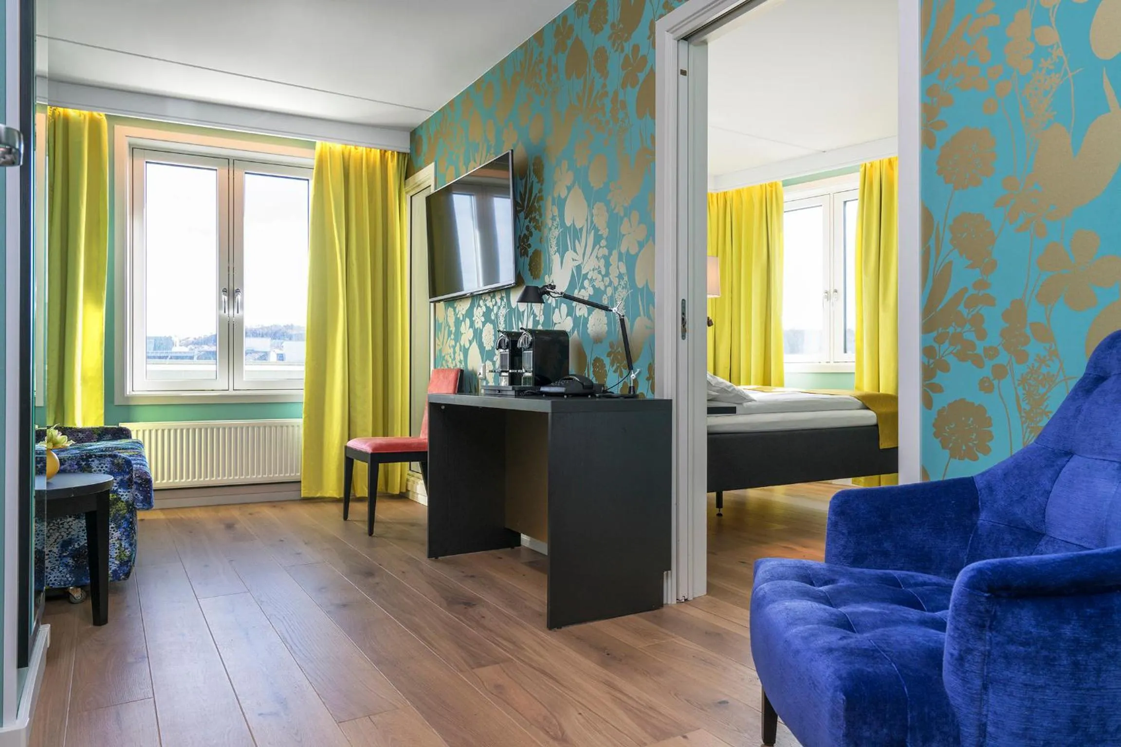 Living room, Bed in Thon Hotel Nidaros