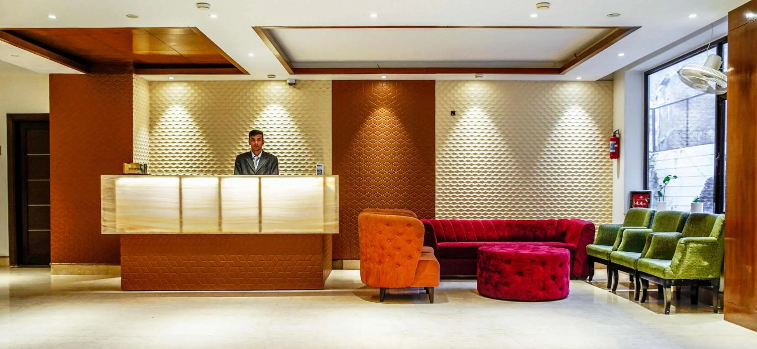 Lobby or reception in Ganpati Hotel Katra