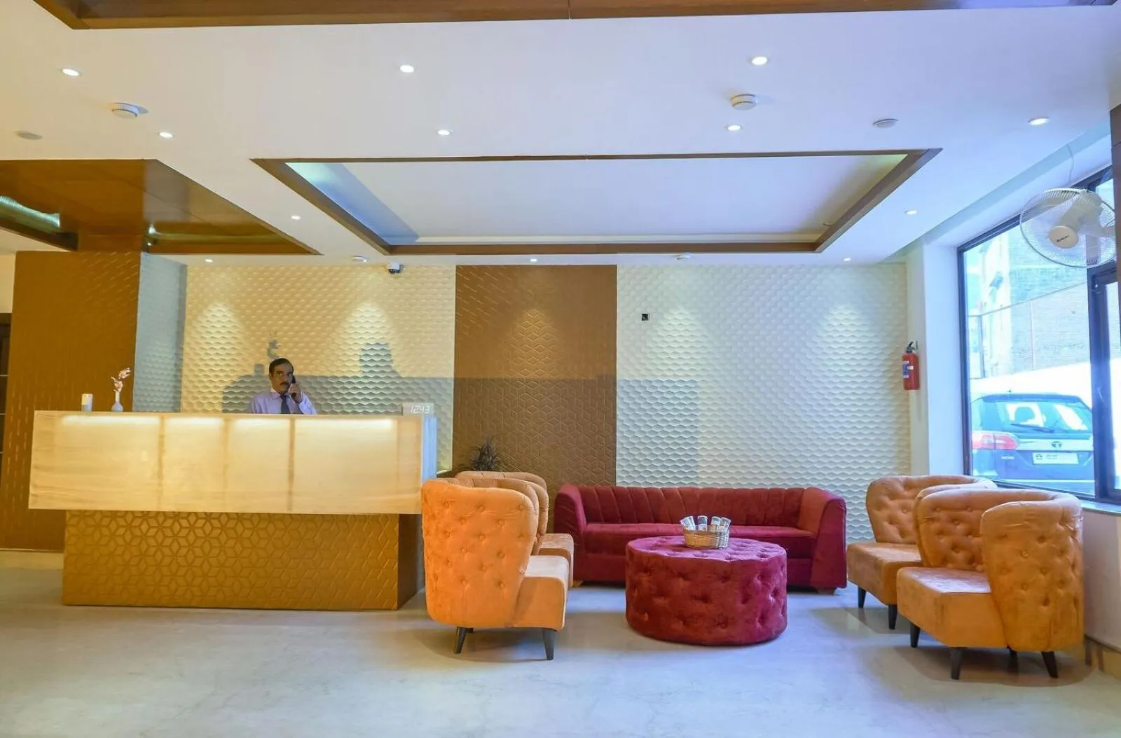 Lobby or reception in Ganpati Hotel Katra