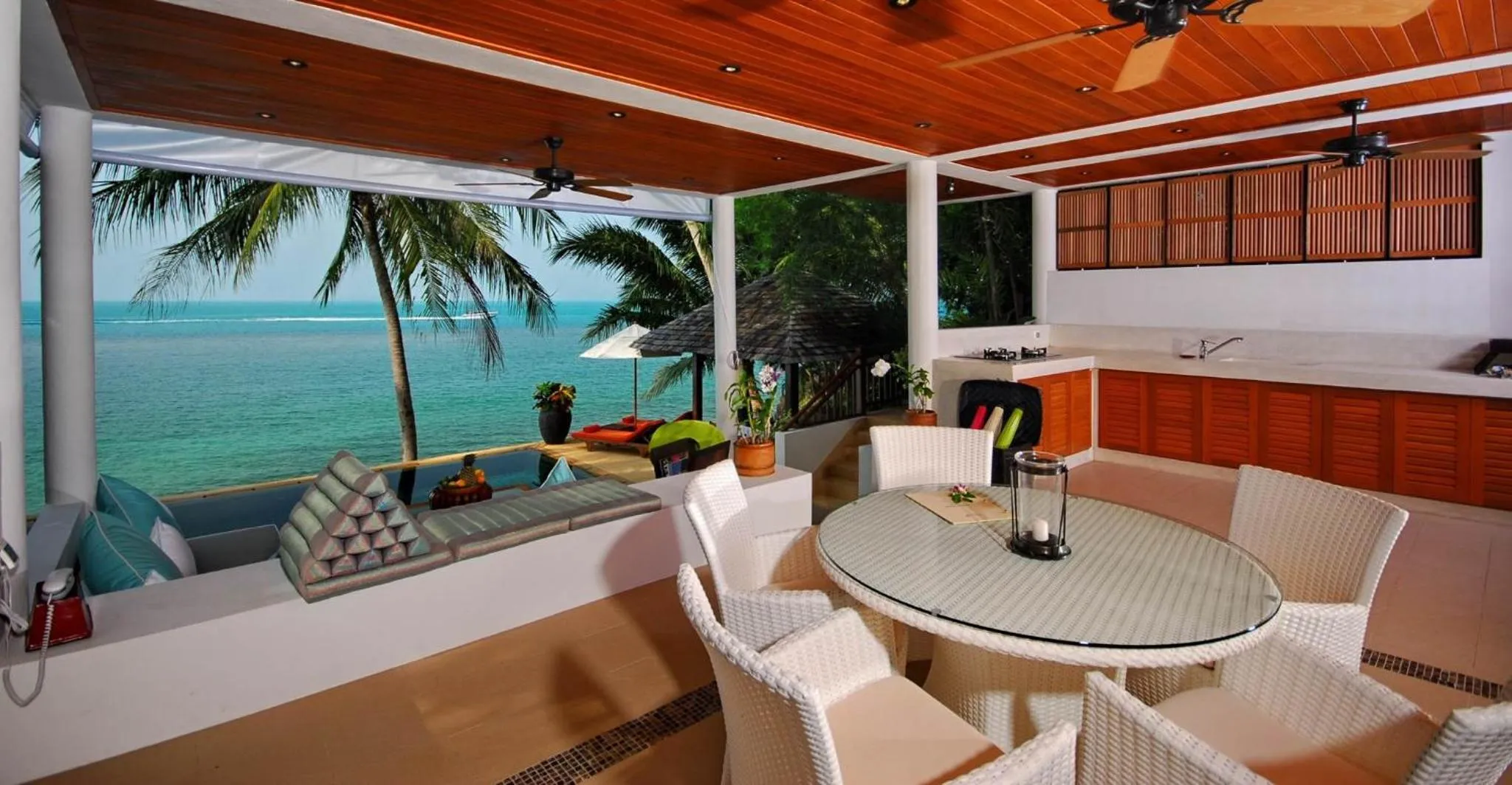 Seating area in Napasai Samui