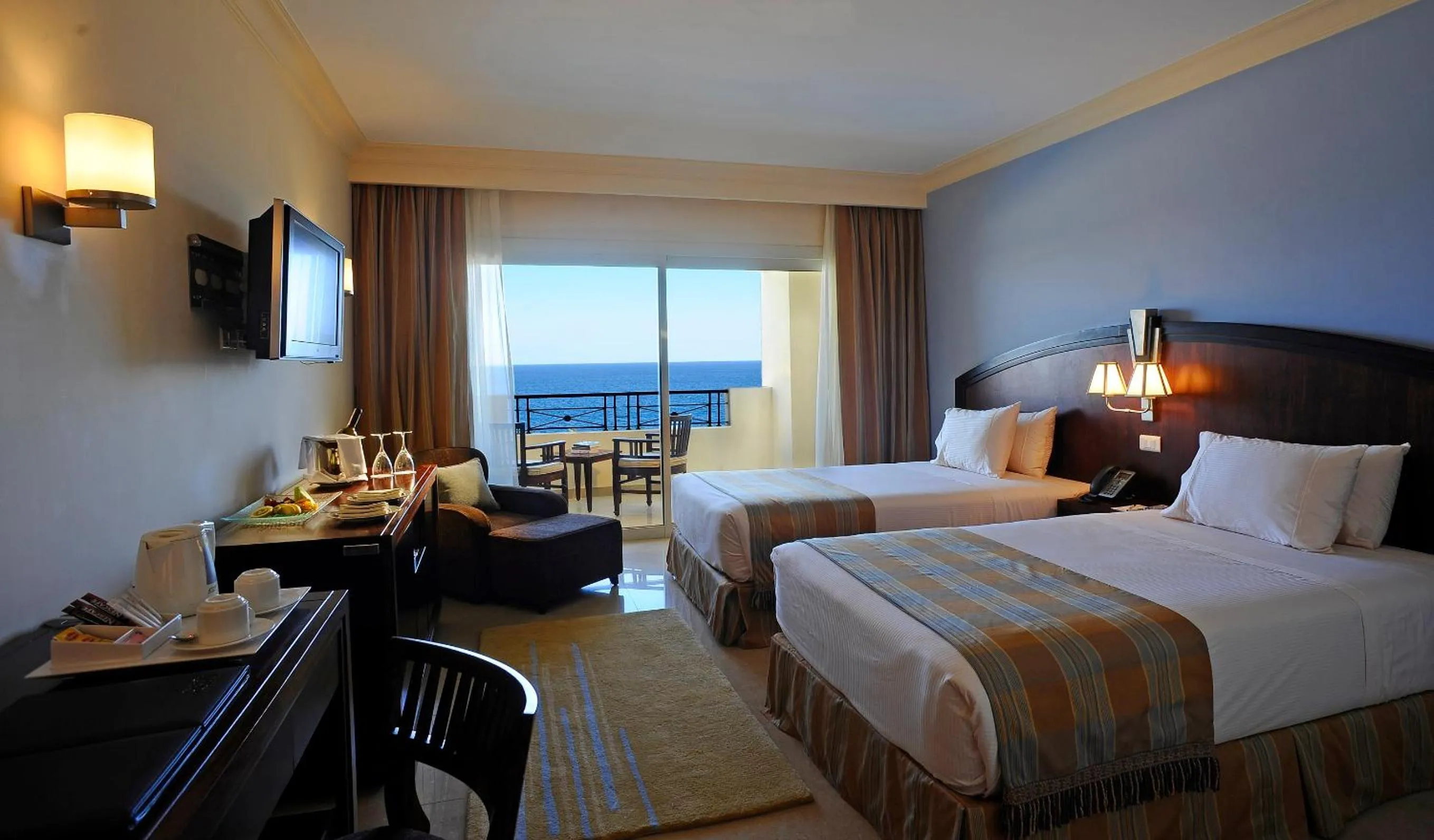 View (from property/room), Bed in Stella Di Mare Beach Hotel & Spa