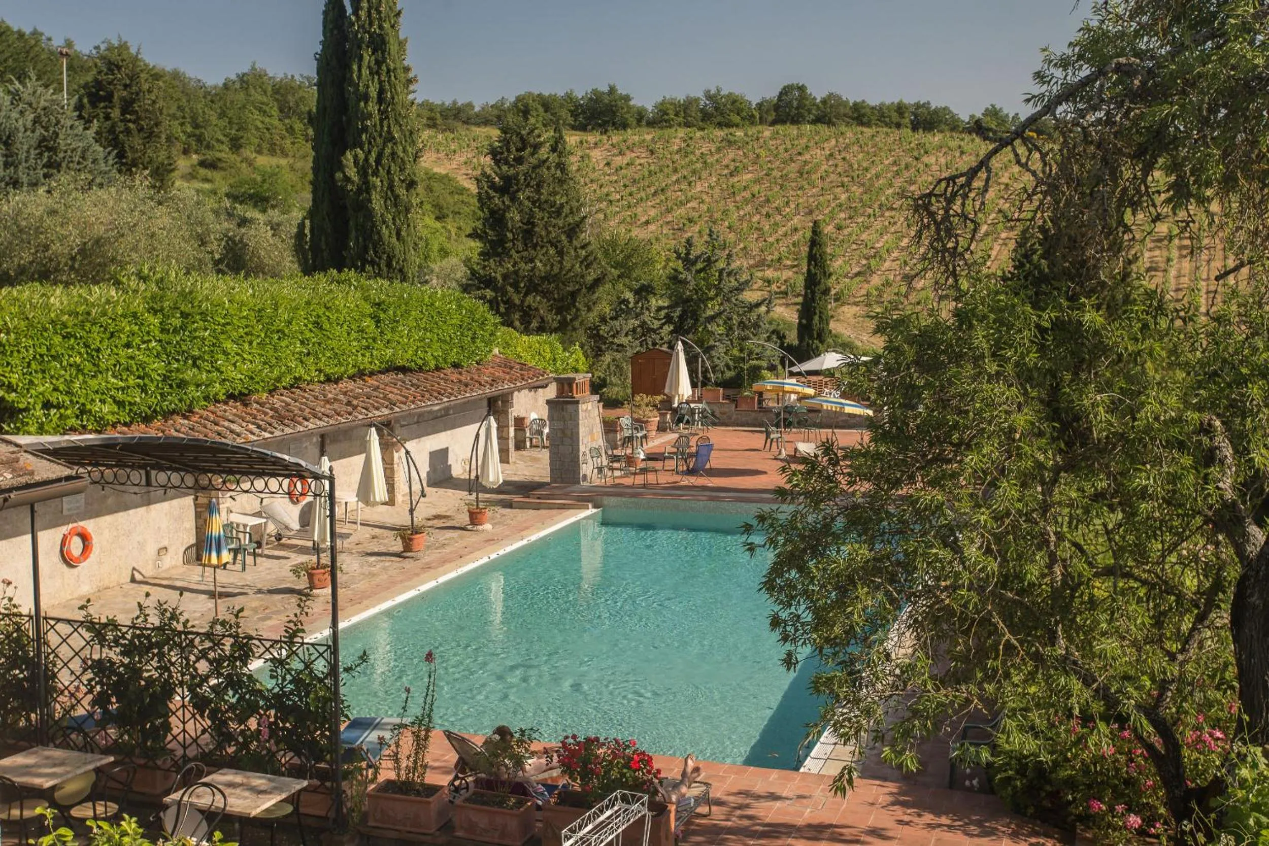 Swimming pool in Relais Santa Cristina