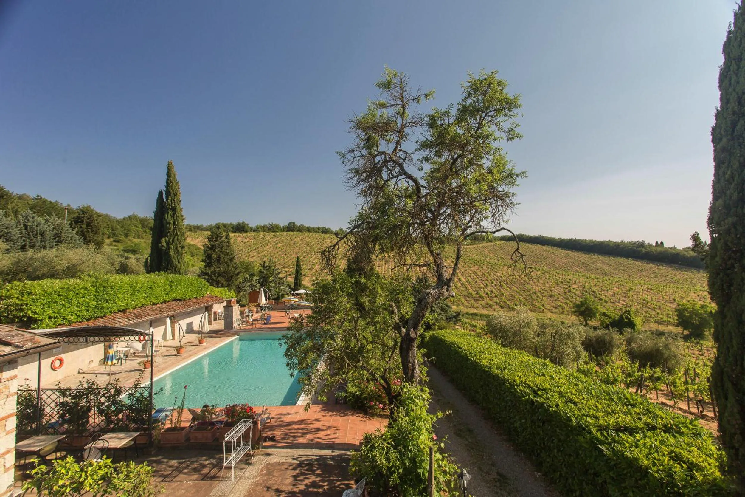 Swimming pool in Relais Santa Cristina