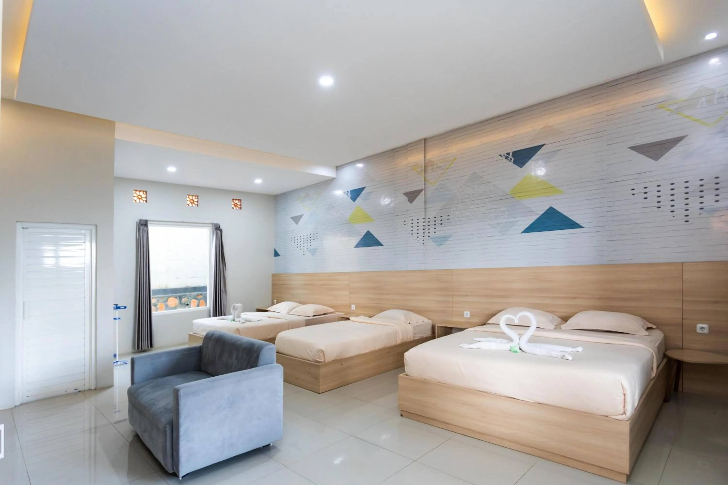 Bed in Villa Panderman Indah