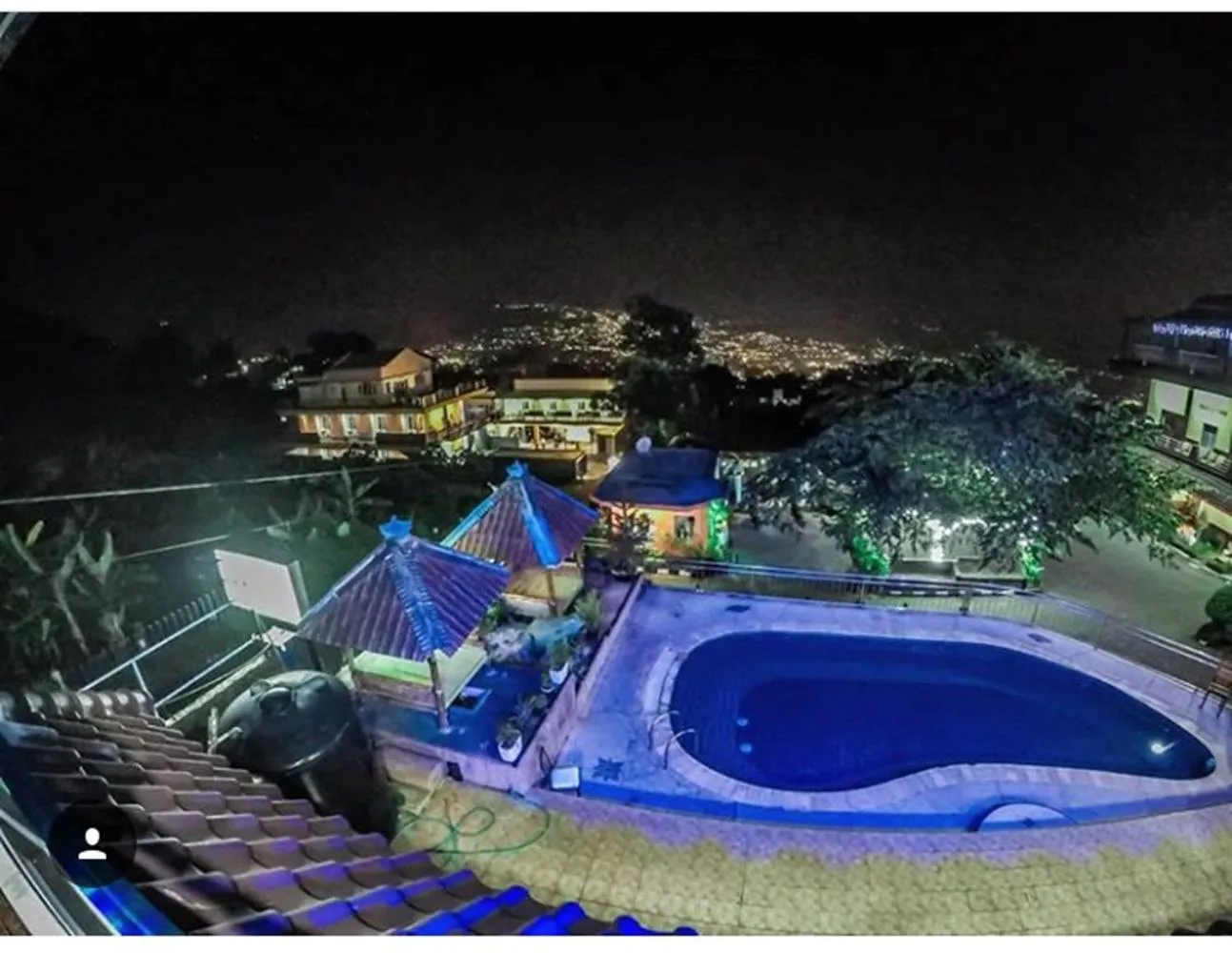 Pool view in Villa Panderman Indah