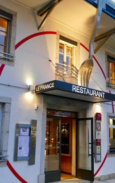 Property building in Logis Hotel Restaurant Le France