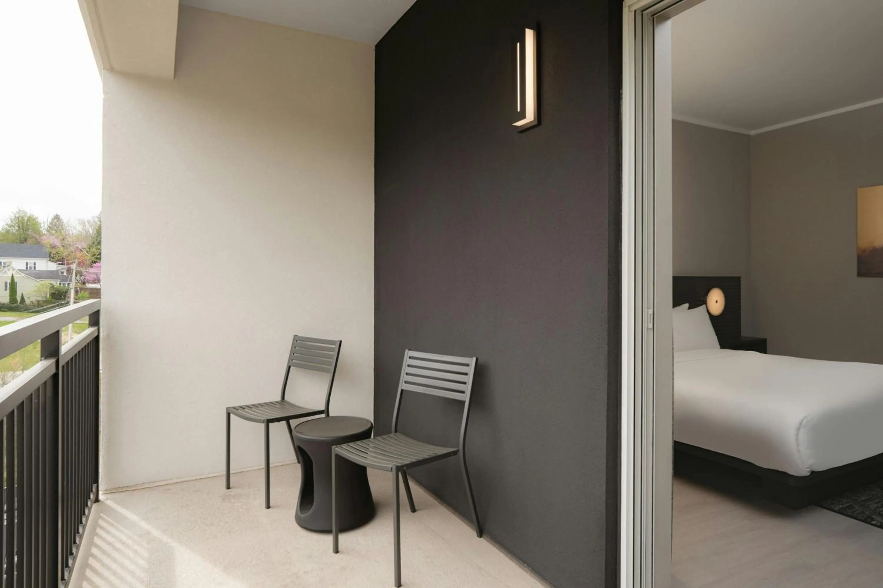 Photo of the whole room, Bed in AC Hotel Asheville Biltmore Village