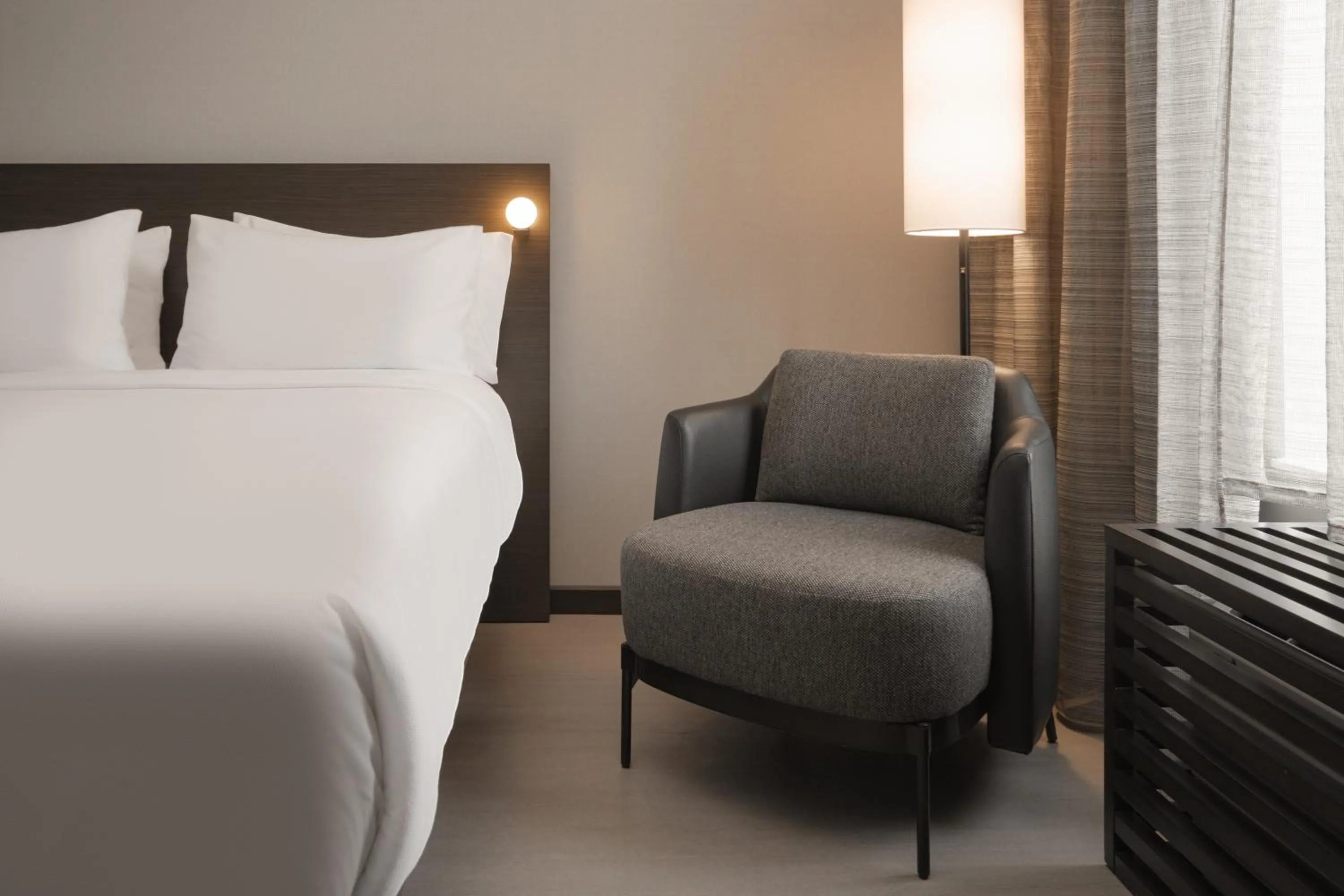 Bed in AC Hotel Asheville Biltmore Village