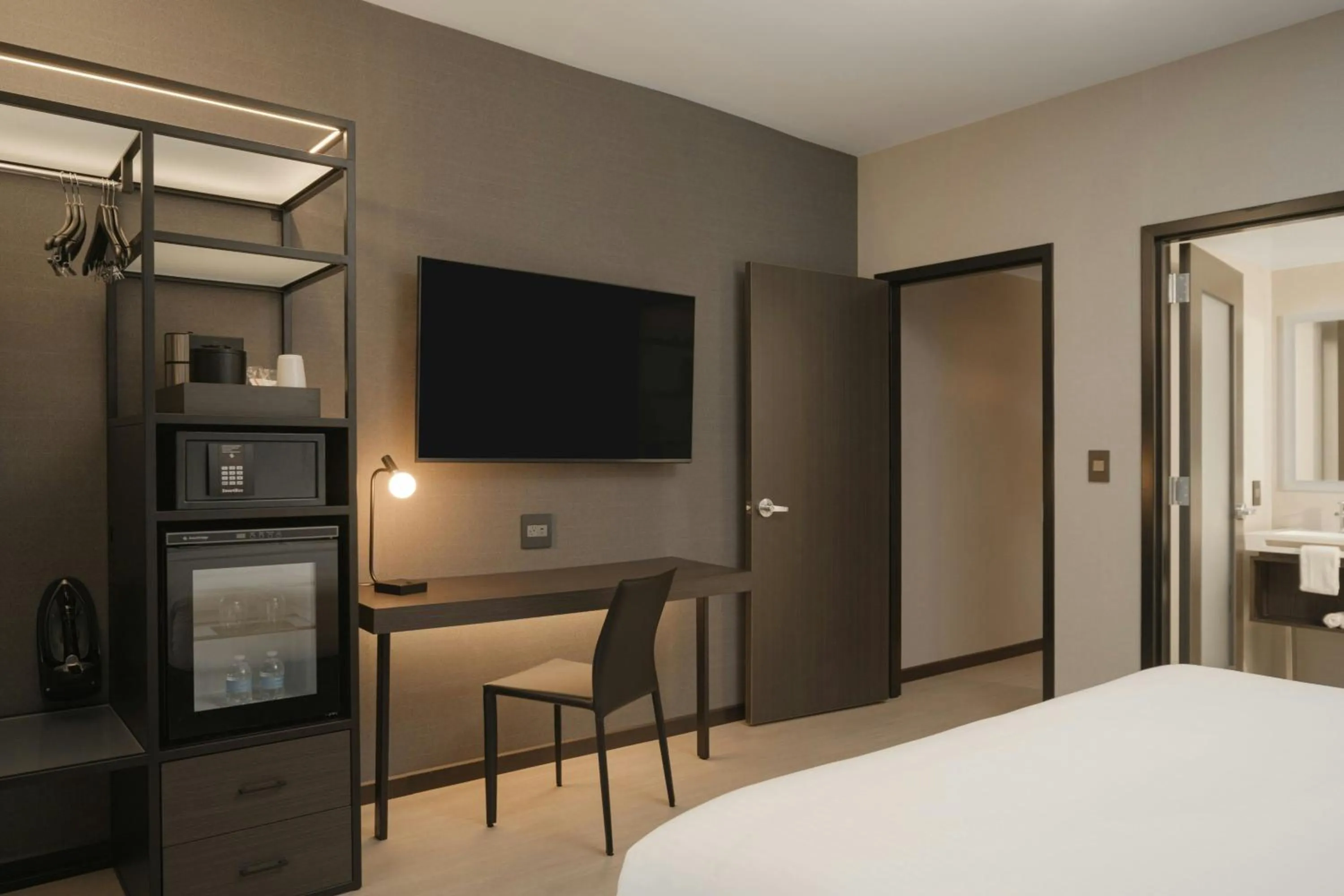 Photo of the whole room, Bed in AC Hotel Asheville Biltmore Village