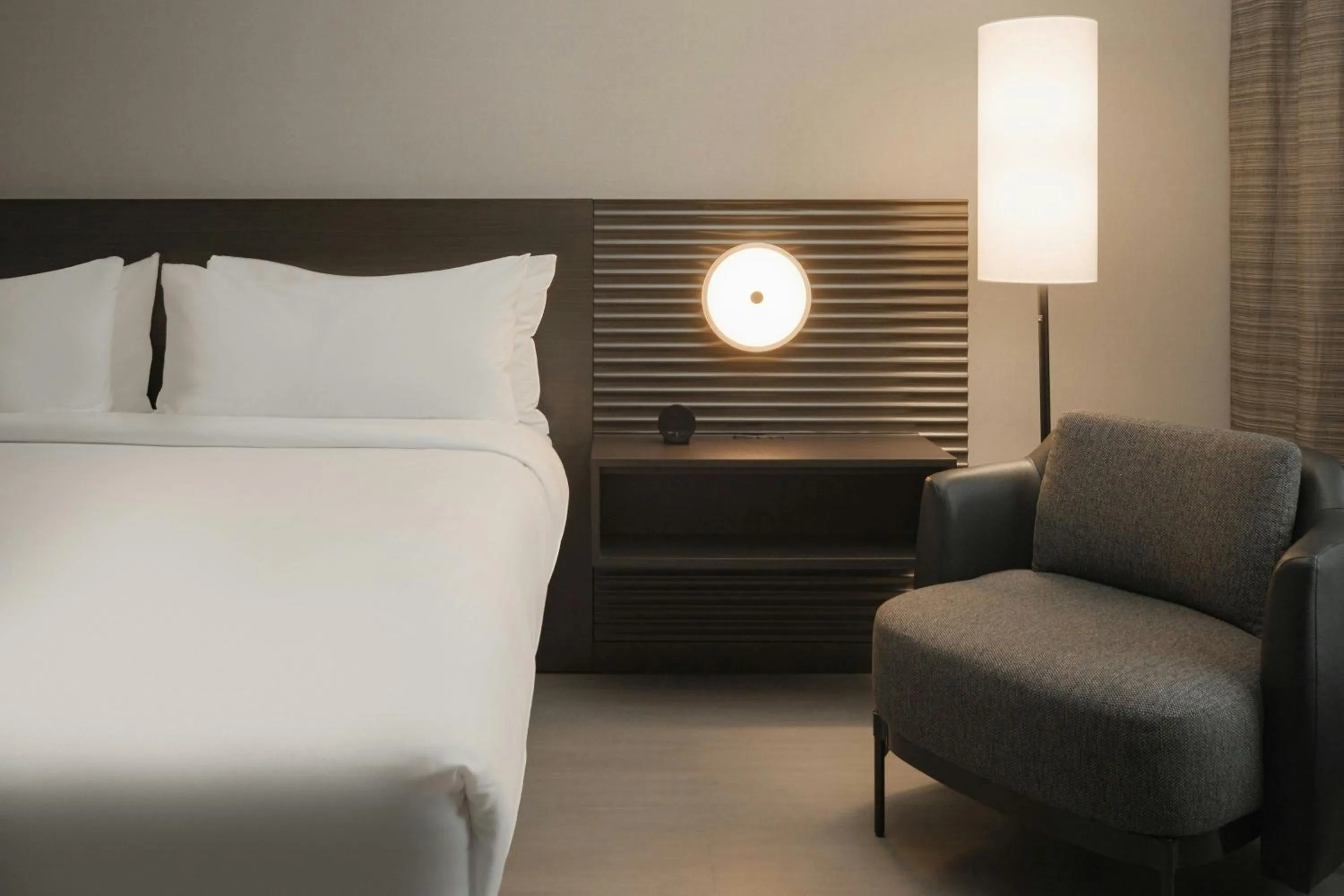 Photo of the whole room, Bed in AC Hotel Asheville Biltmore Village