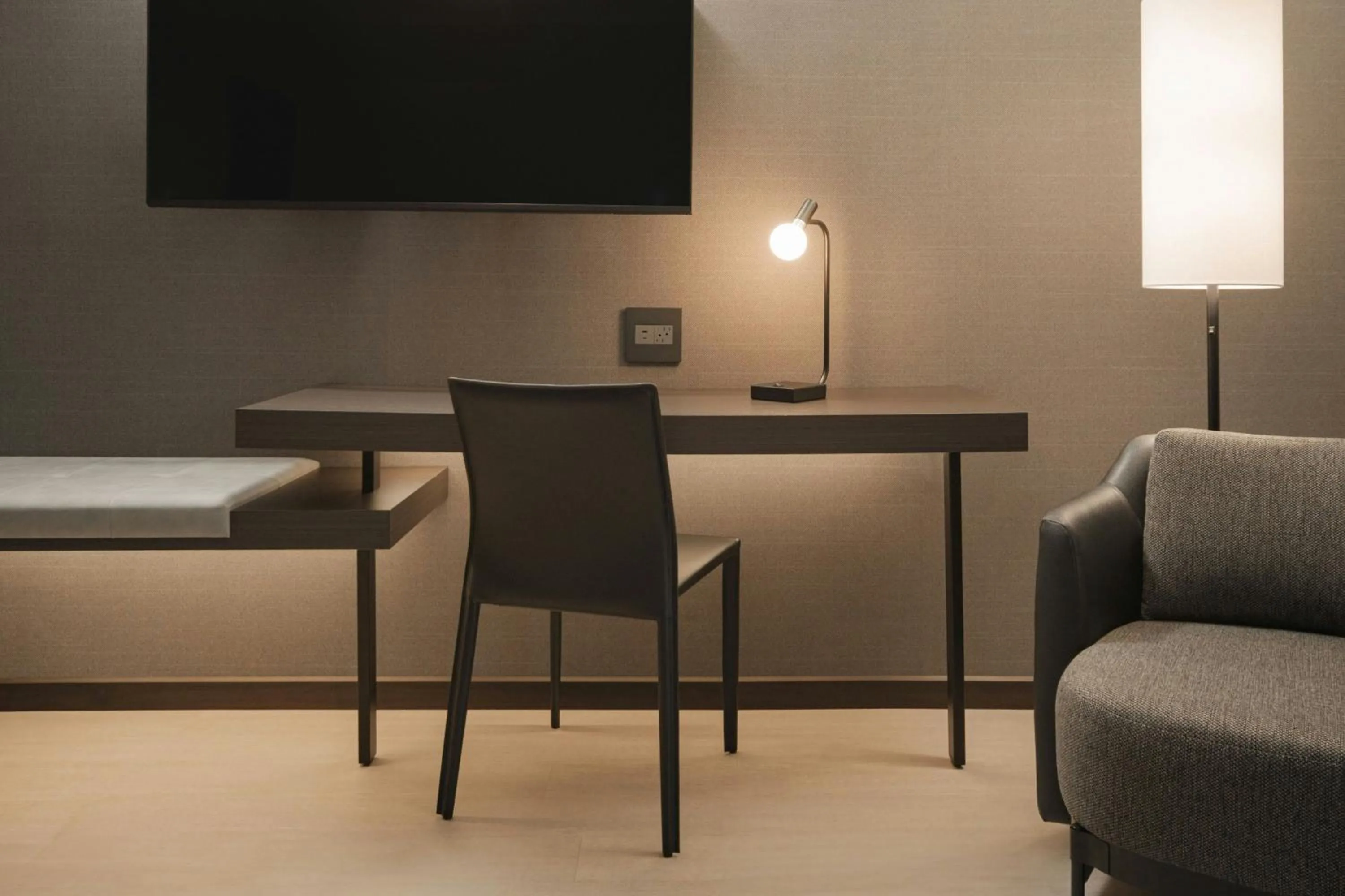 Photo of the whole room, Bed in AC Hotel Asheville Biltmore Village