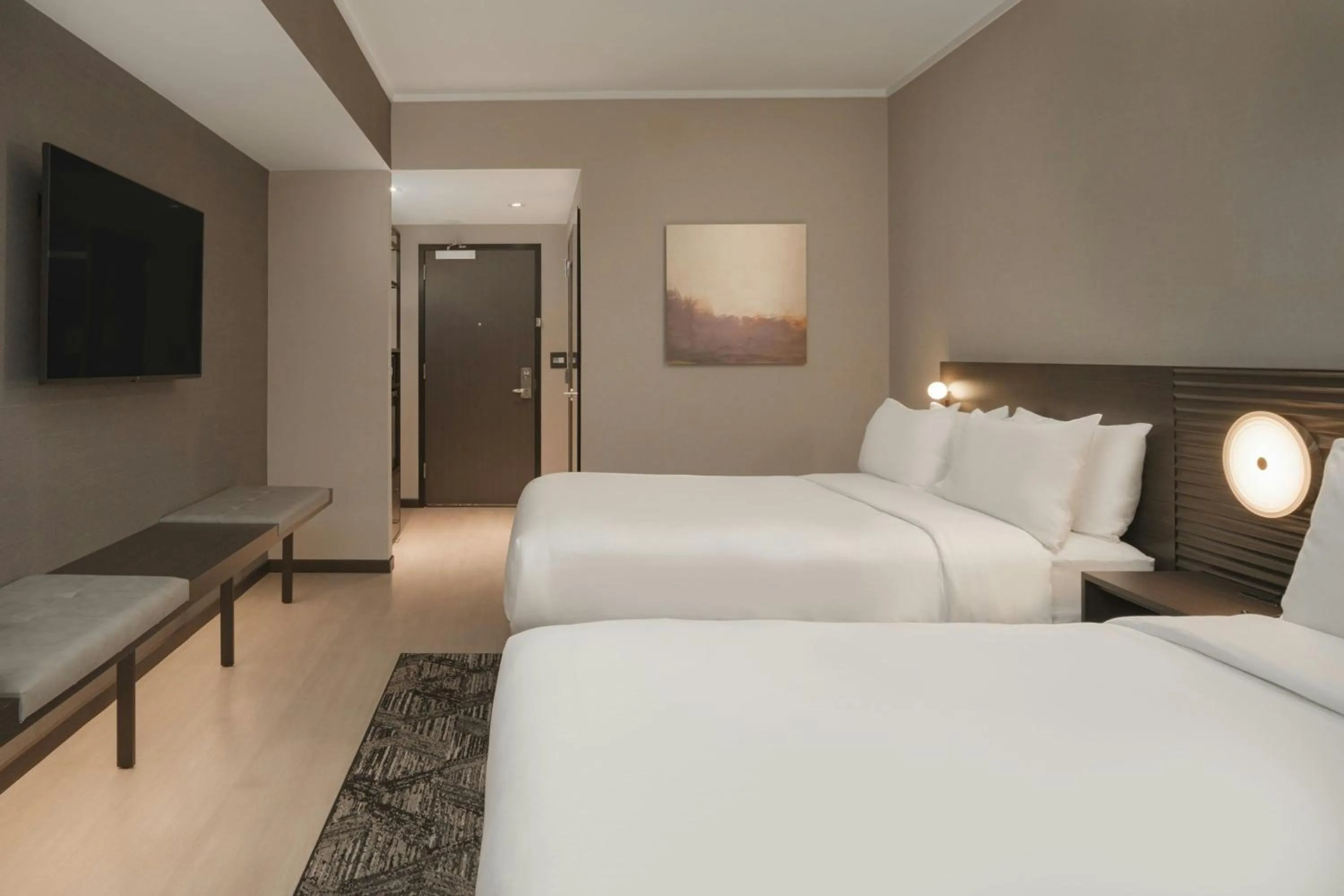 Photo of the whole room, Bed in AC Hotel Asheville Biltmore Village