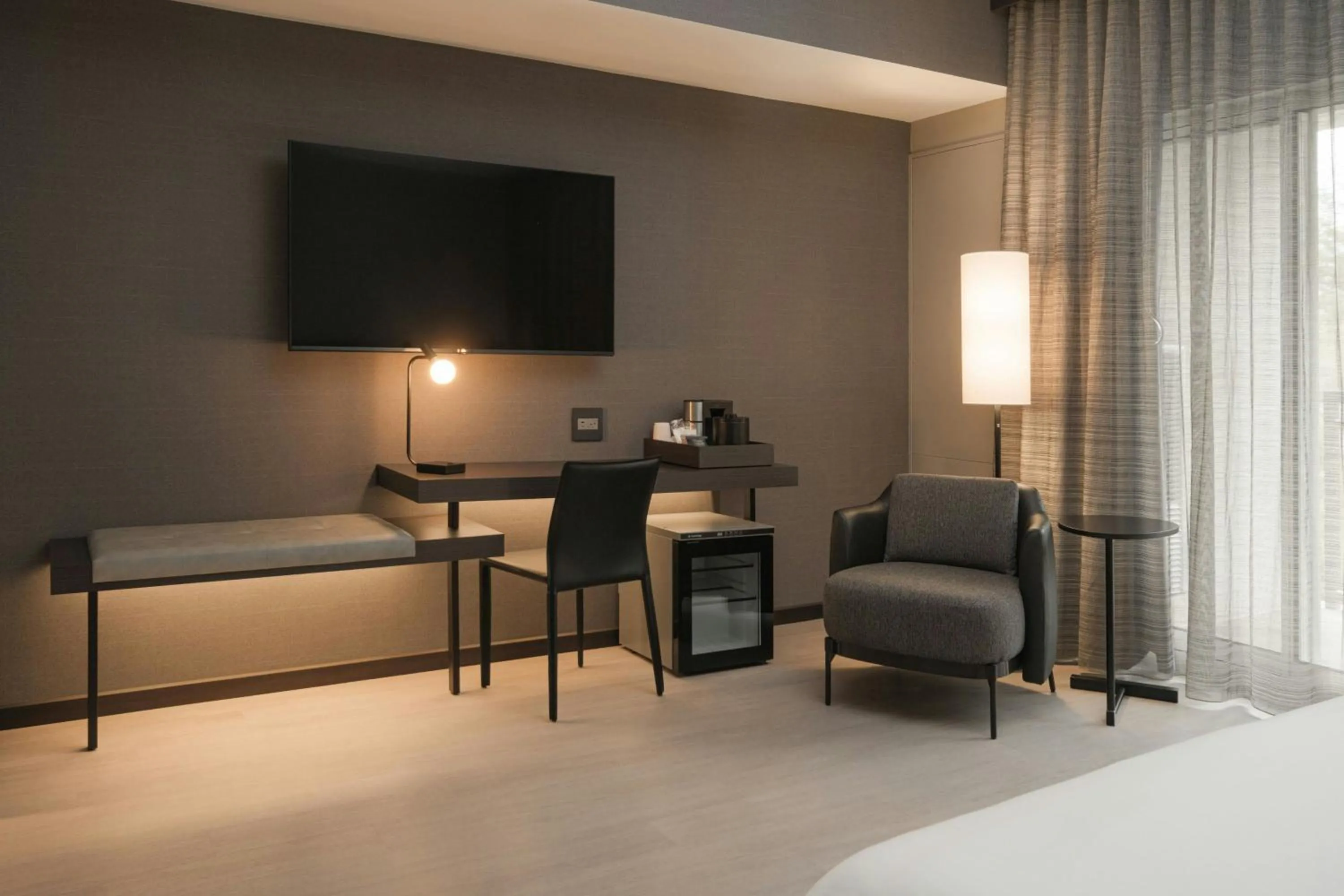 Photo of the whole room, Bed in AC Hotel Asheville Biltmore Village