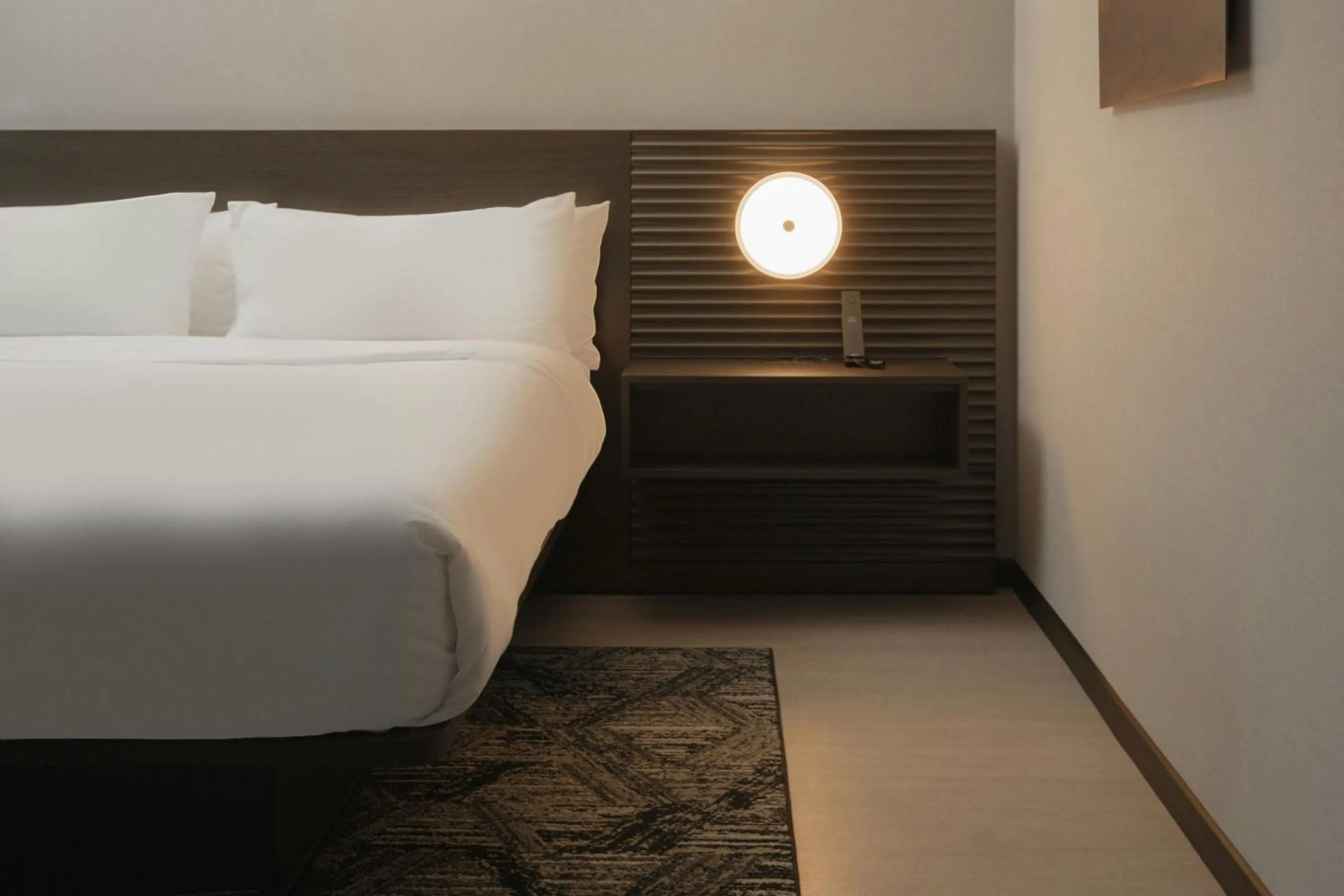 Photo of the whole room, Bed in AC Hotel Asheville Biltmore Village