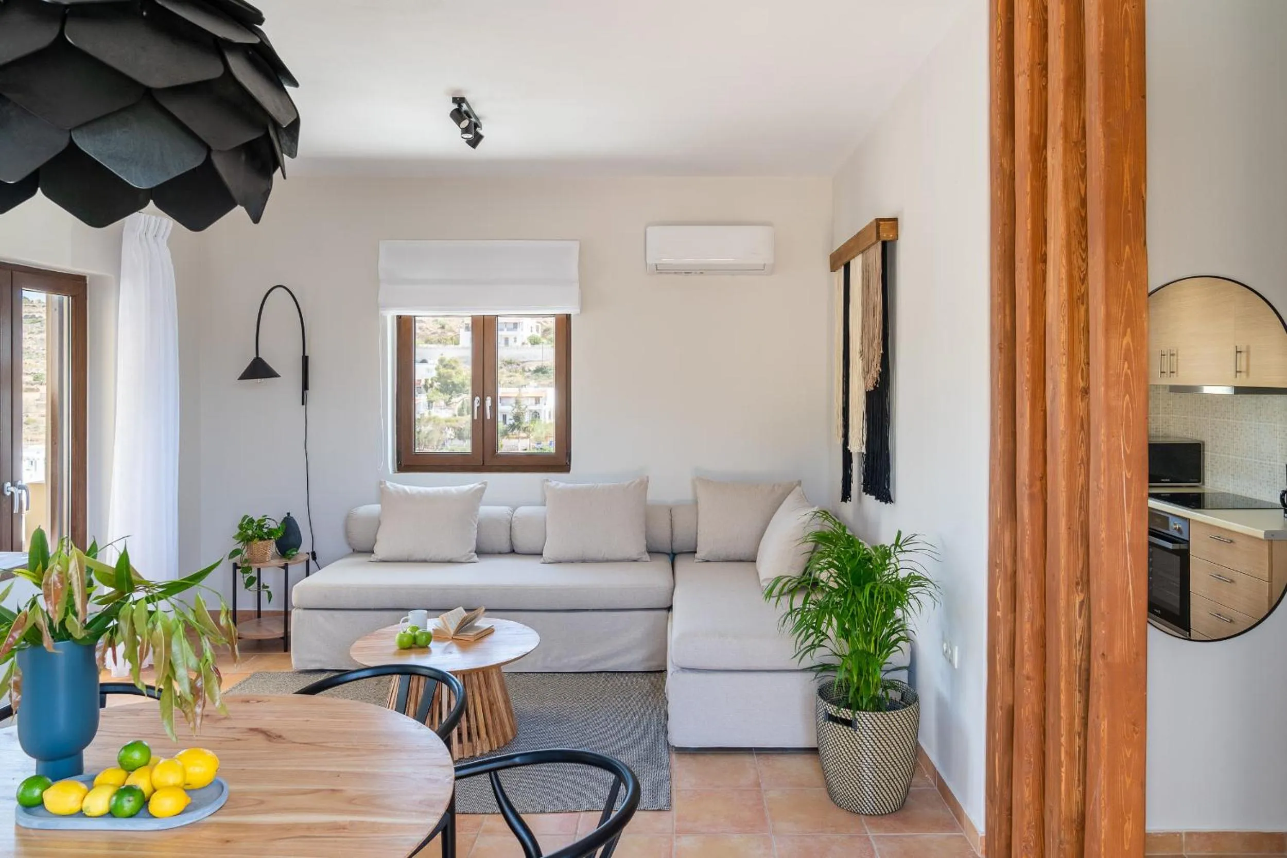 Living room in Syra Suites