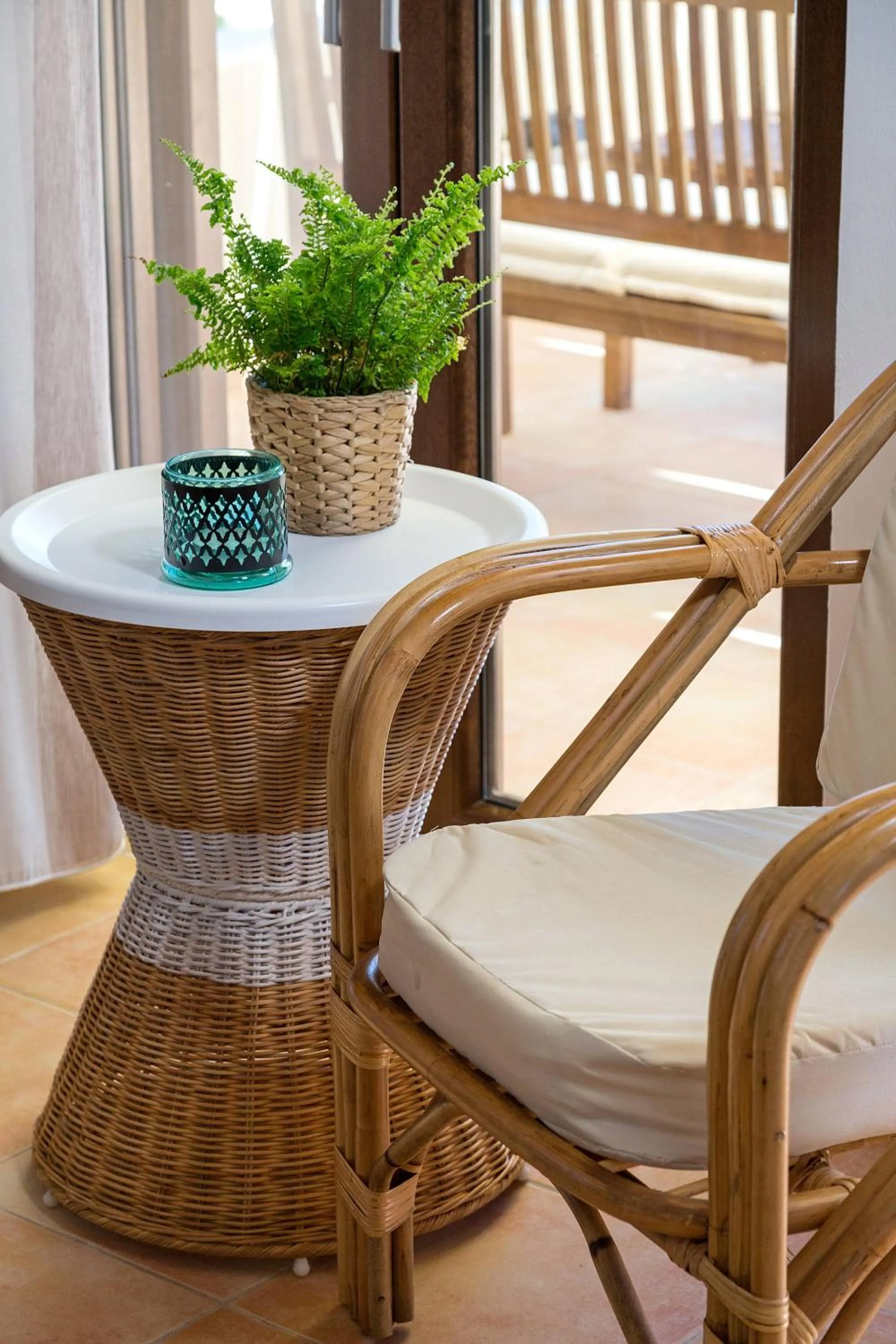 Decorative detail in Syra Suites