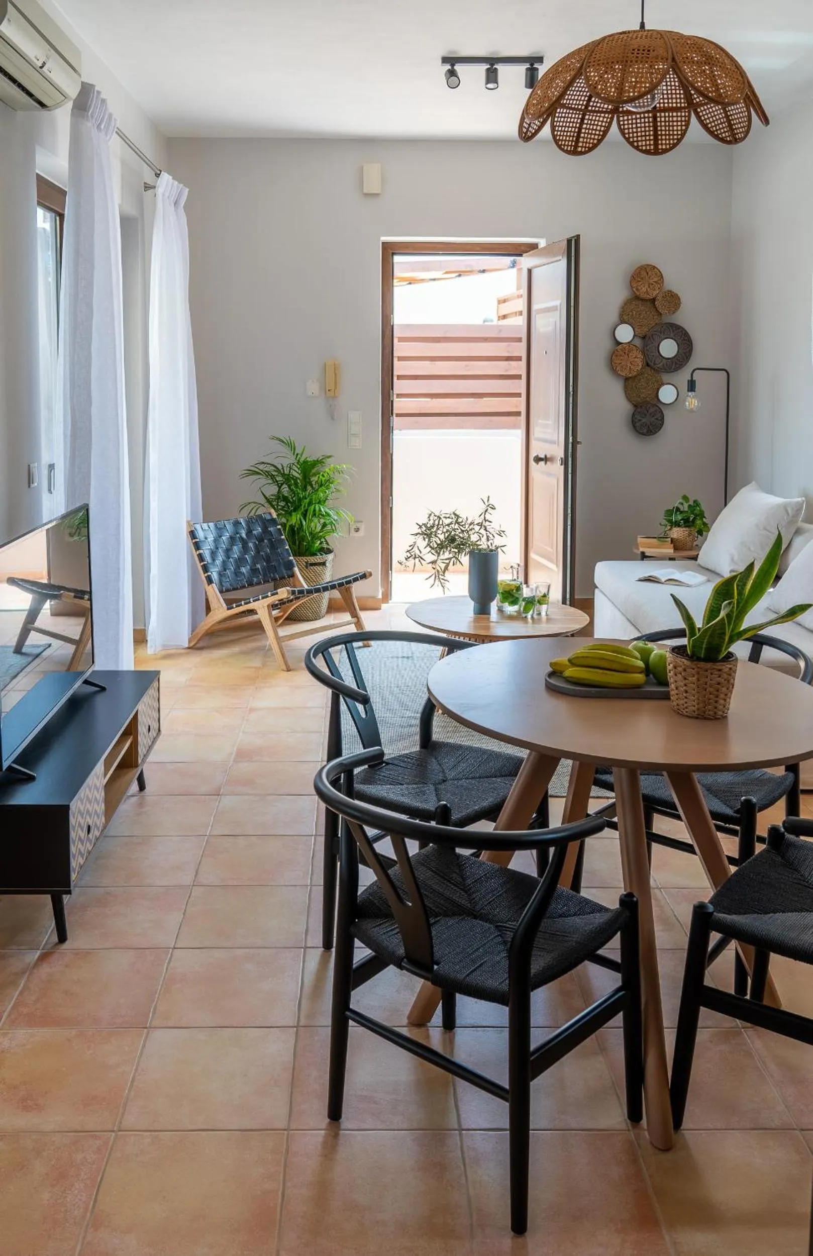 Living room in Syra Suites