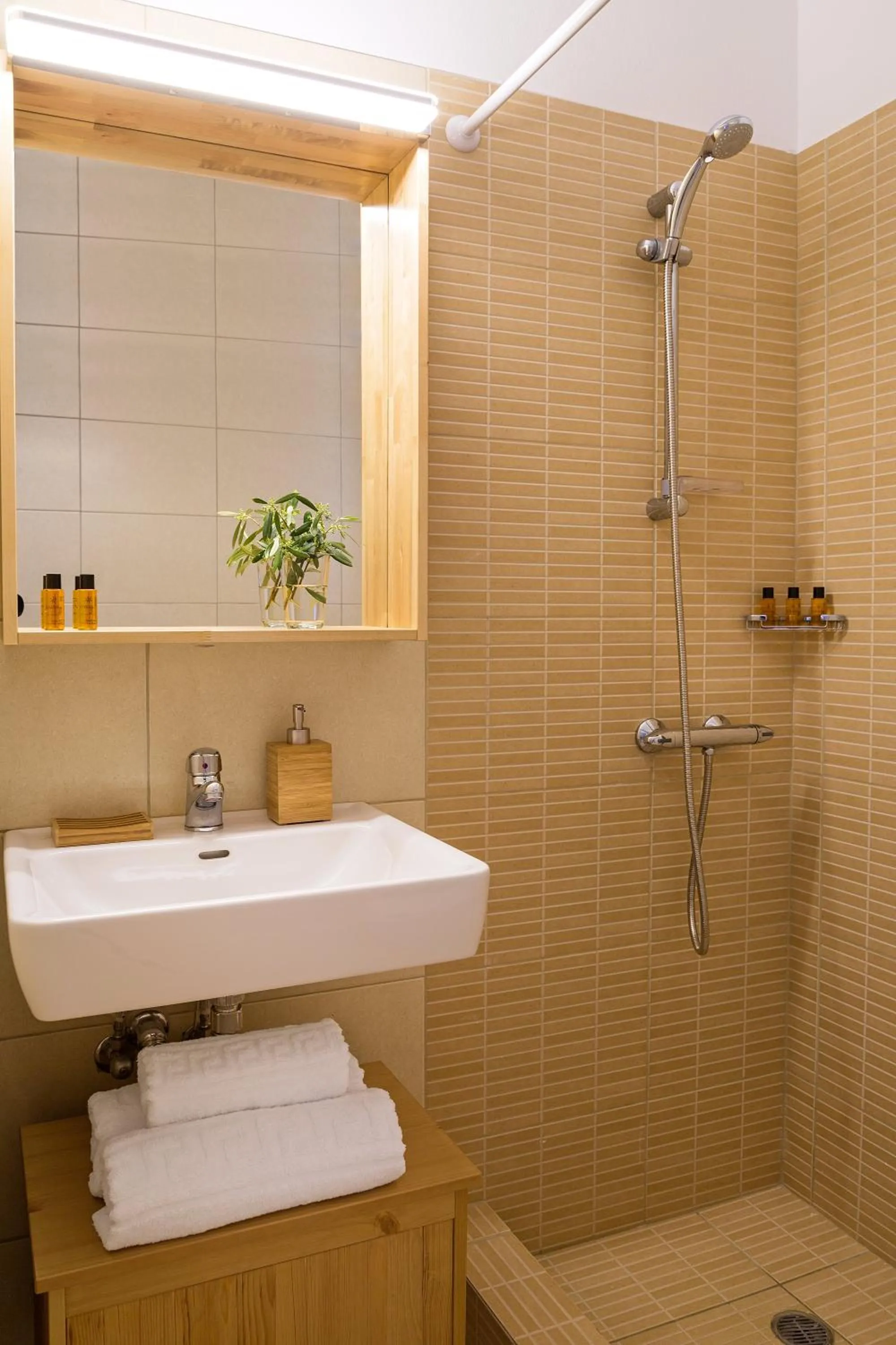 Bathroom in Syra Suites