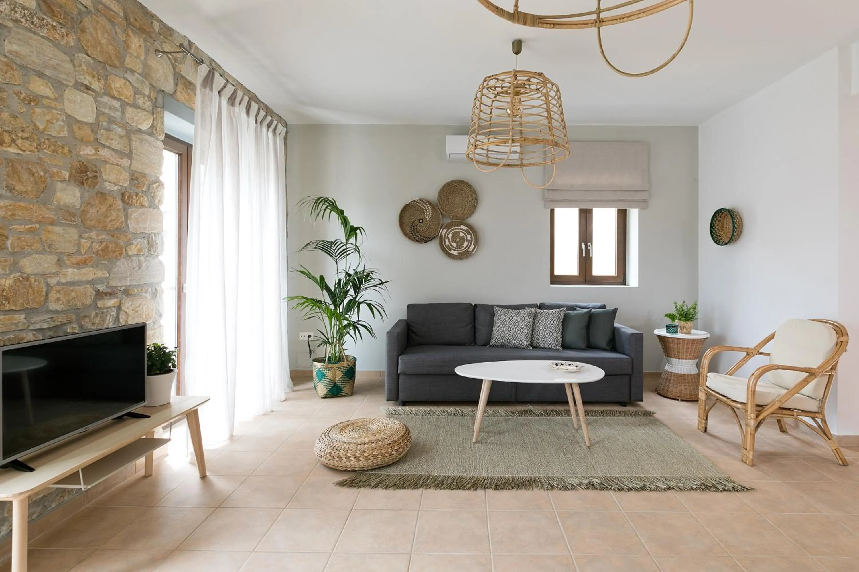 Living room in Syra Suites