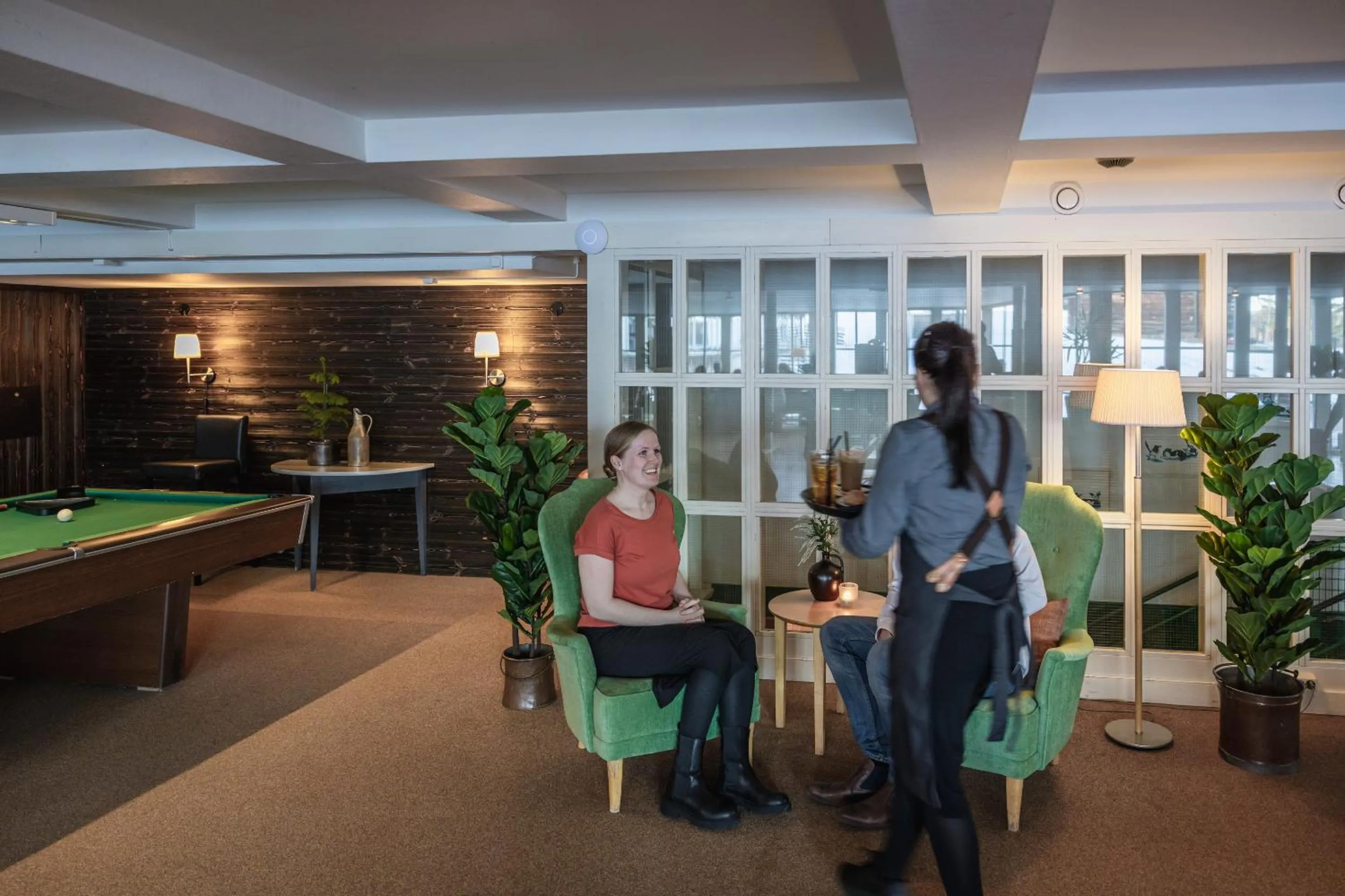 Lobby or reception in Hotell Gyllene Hornet