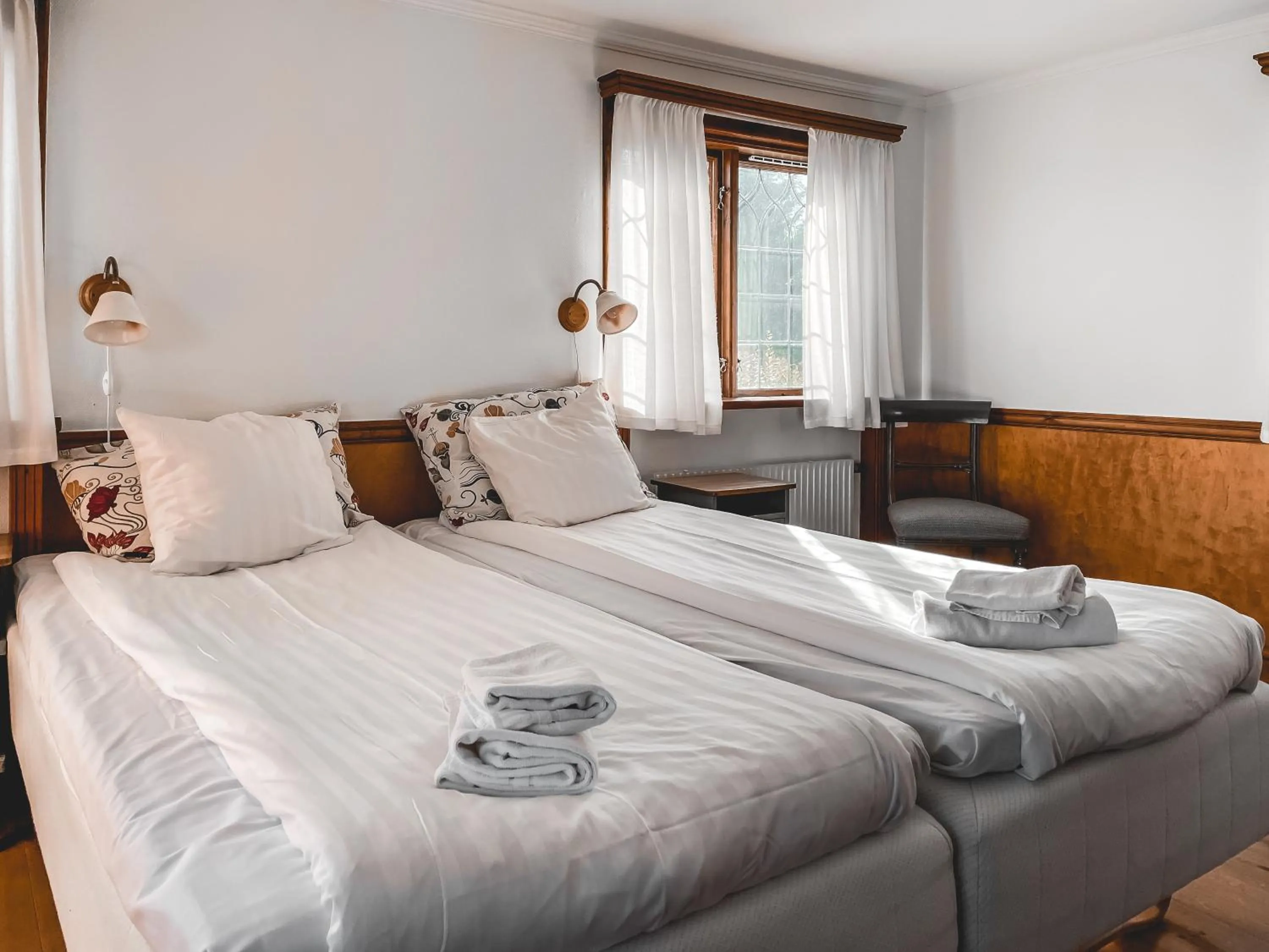 Bed in Hotell Gyllene Hornet