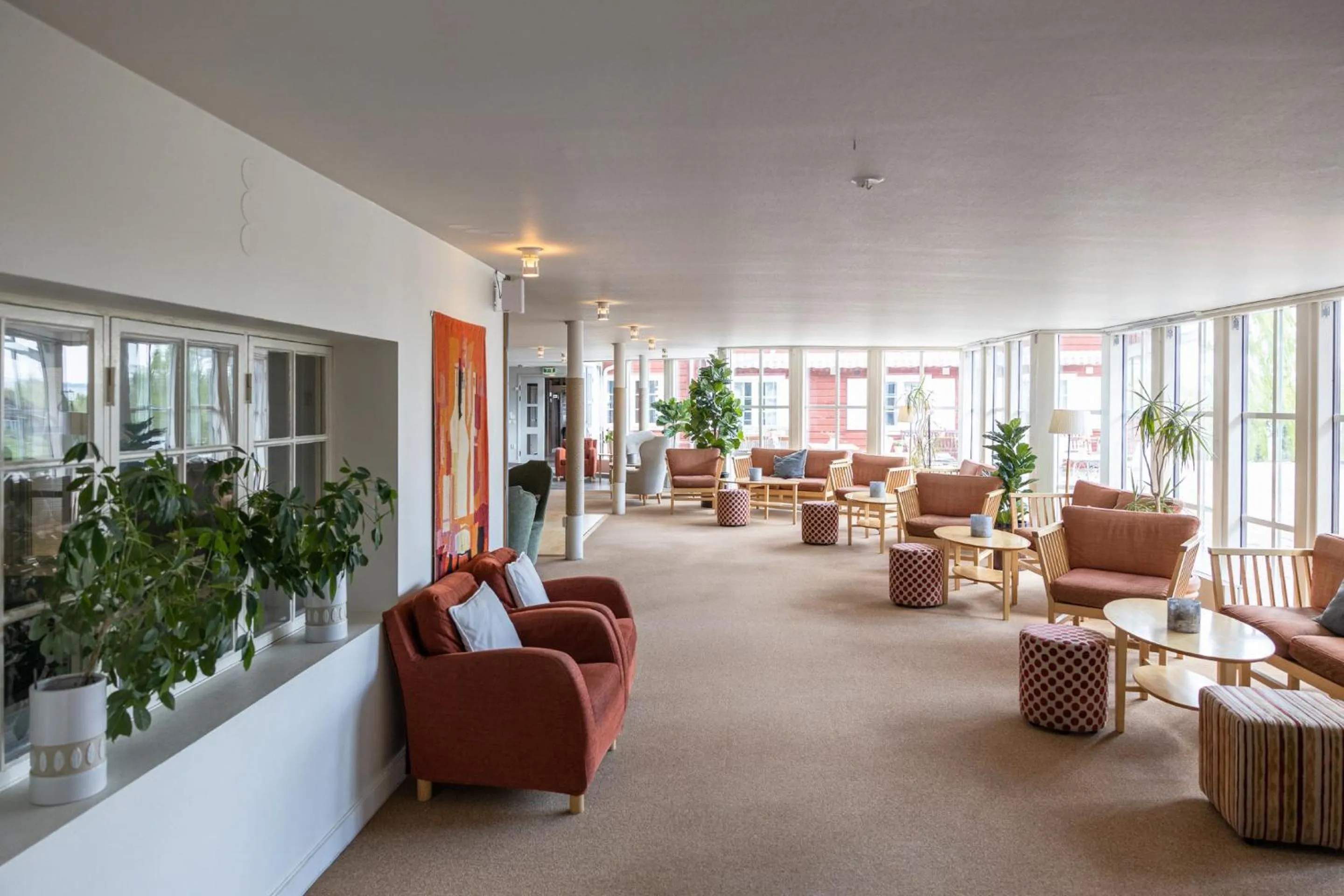 Lobby or reception in Hotell Gyllene Hornet