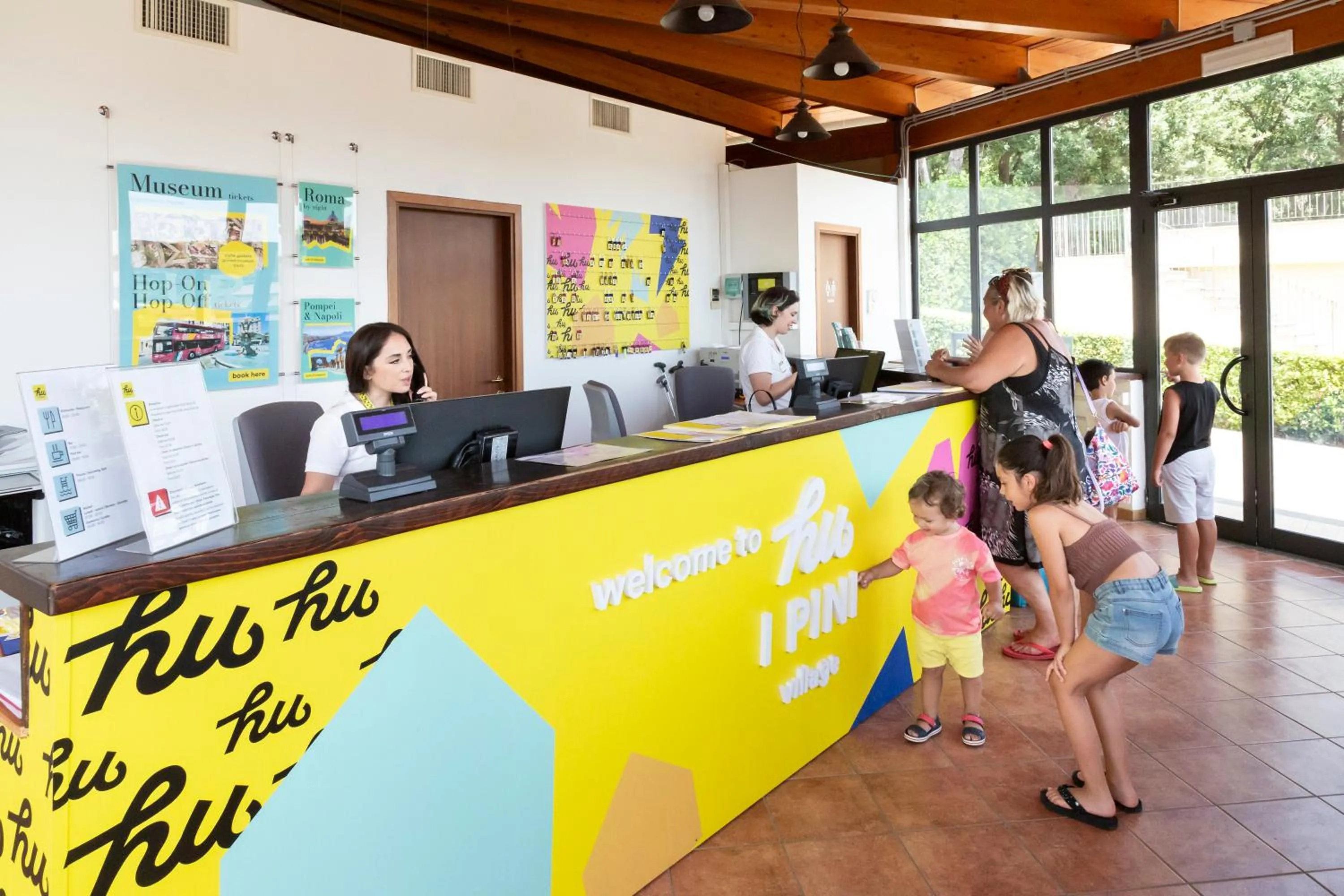 Lobby or reception in hu I Pini village