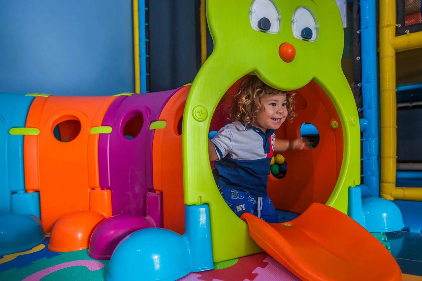 Children play ground in hu I Pini village