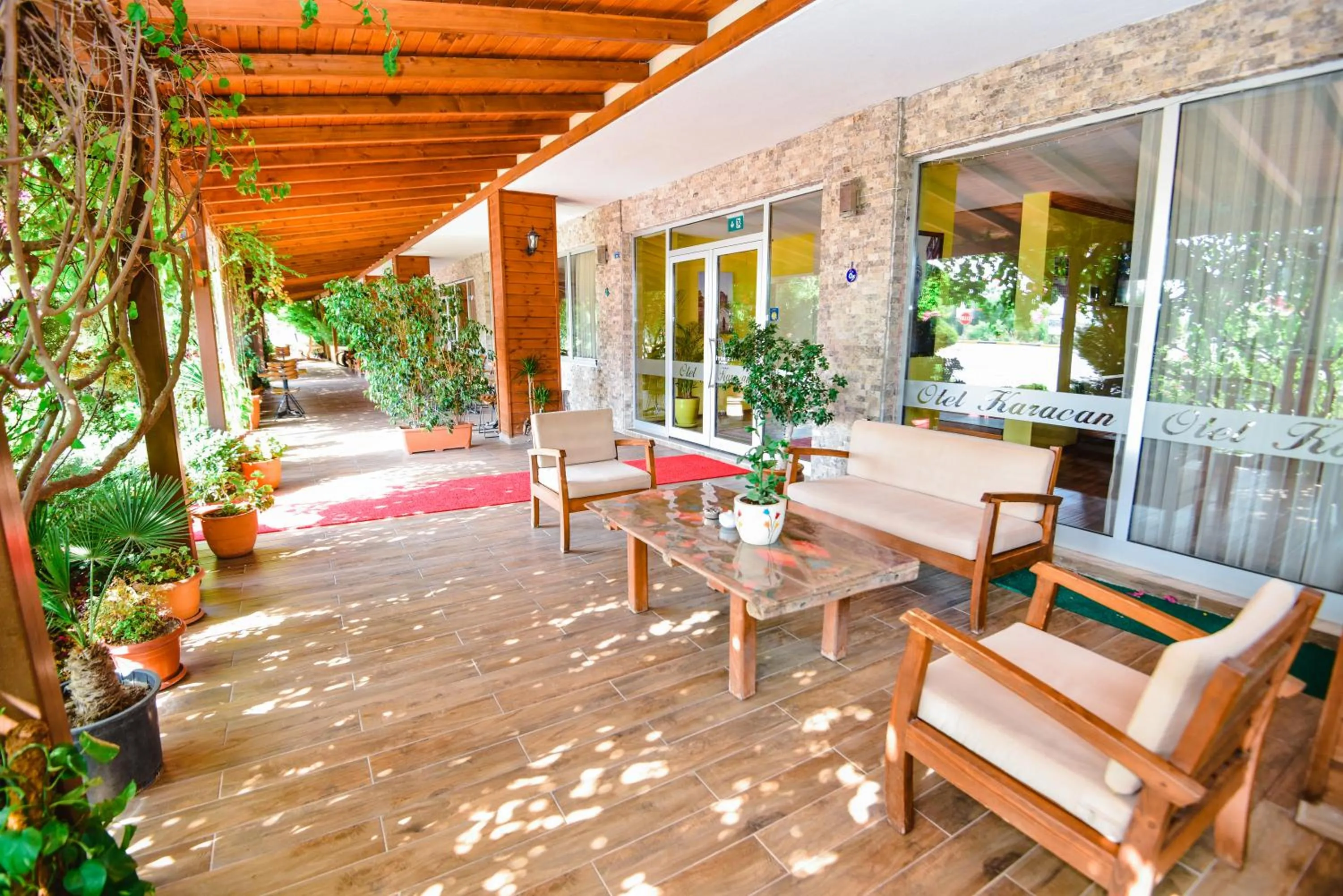 Seating area in Karacan Park Hotel - Dalaman Airport