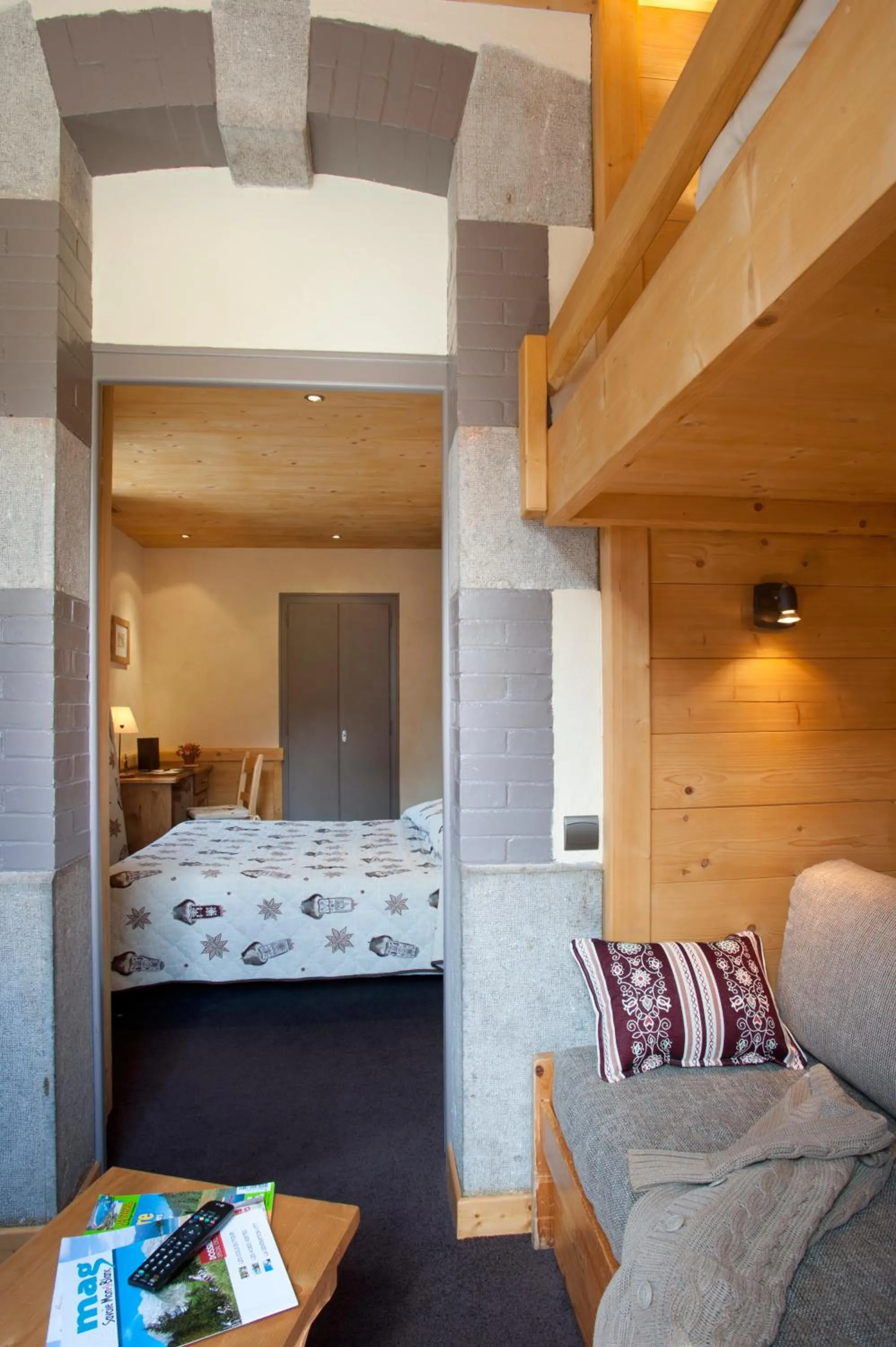 Bedroom, Bed in Logis Hotel & Spa Beau-Site