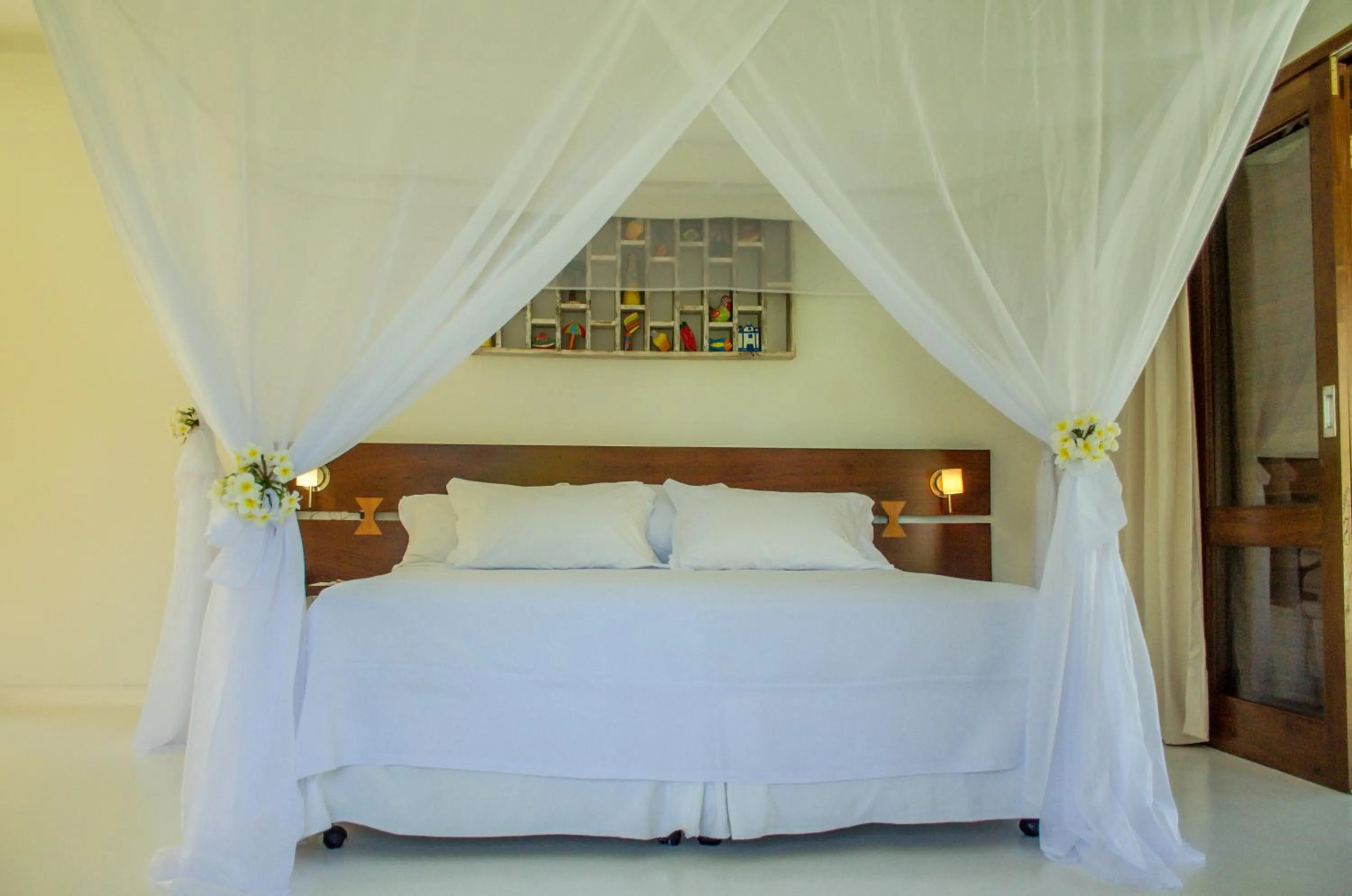 Bed in Villa dos Corais