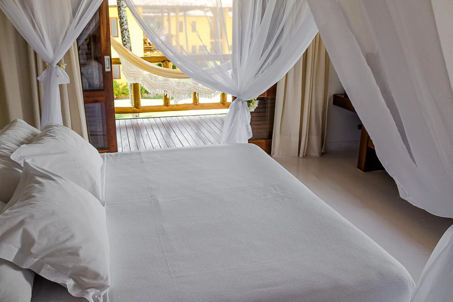 Bed in Villa dos Corais