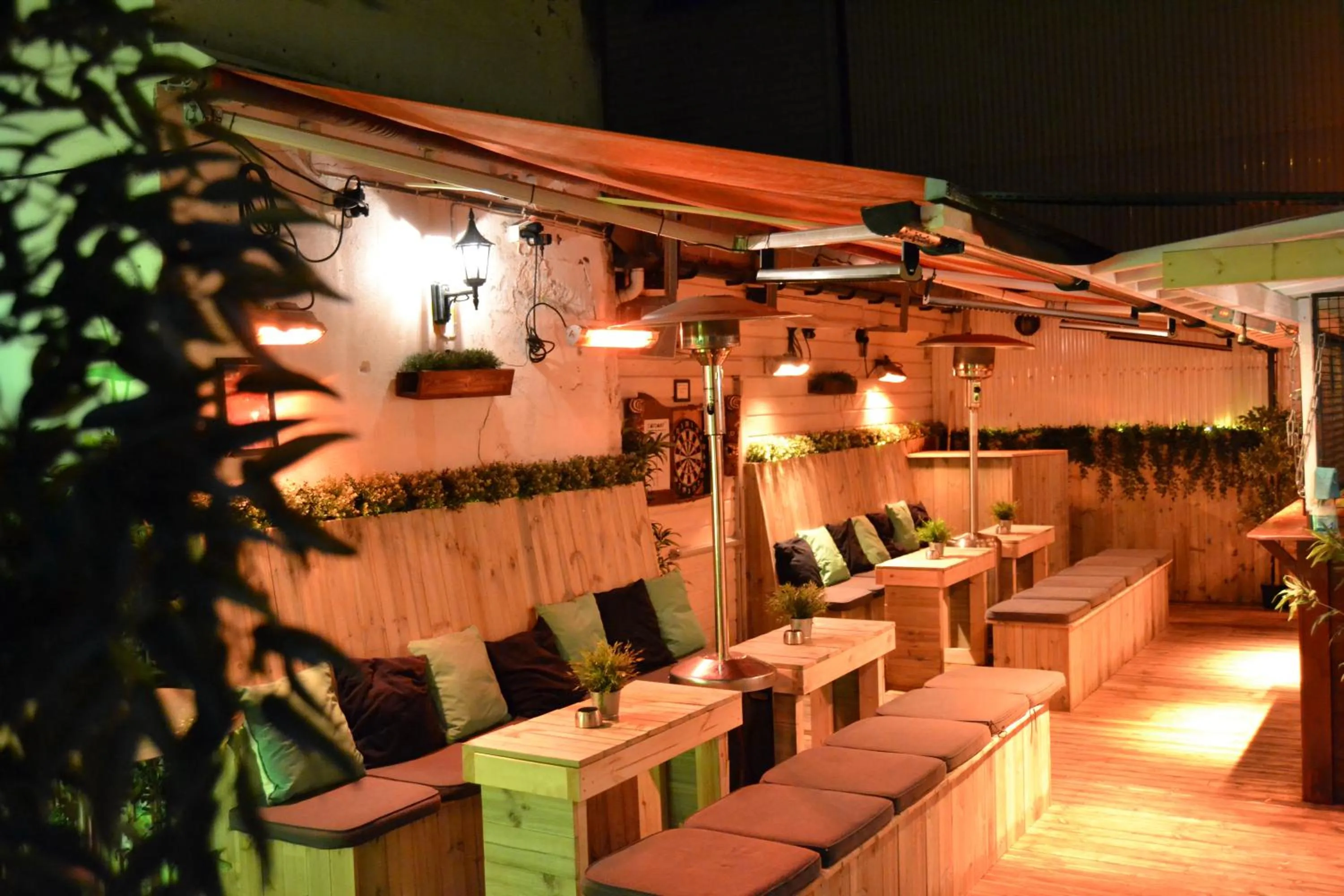 Patio in Skansen Hostel