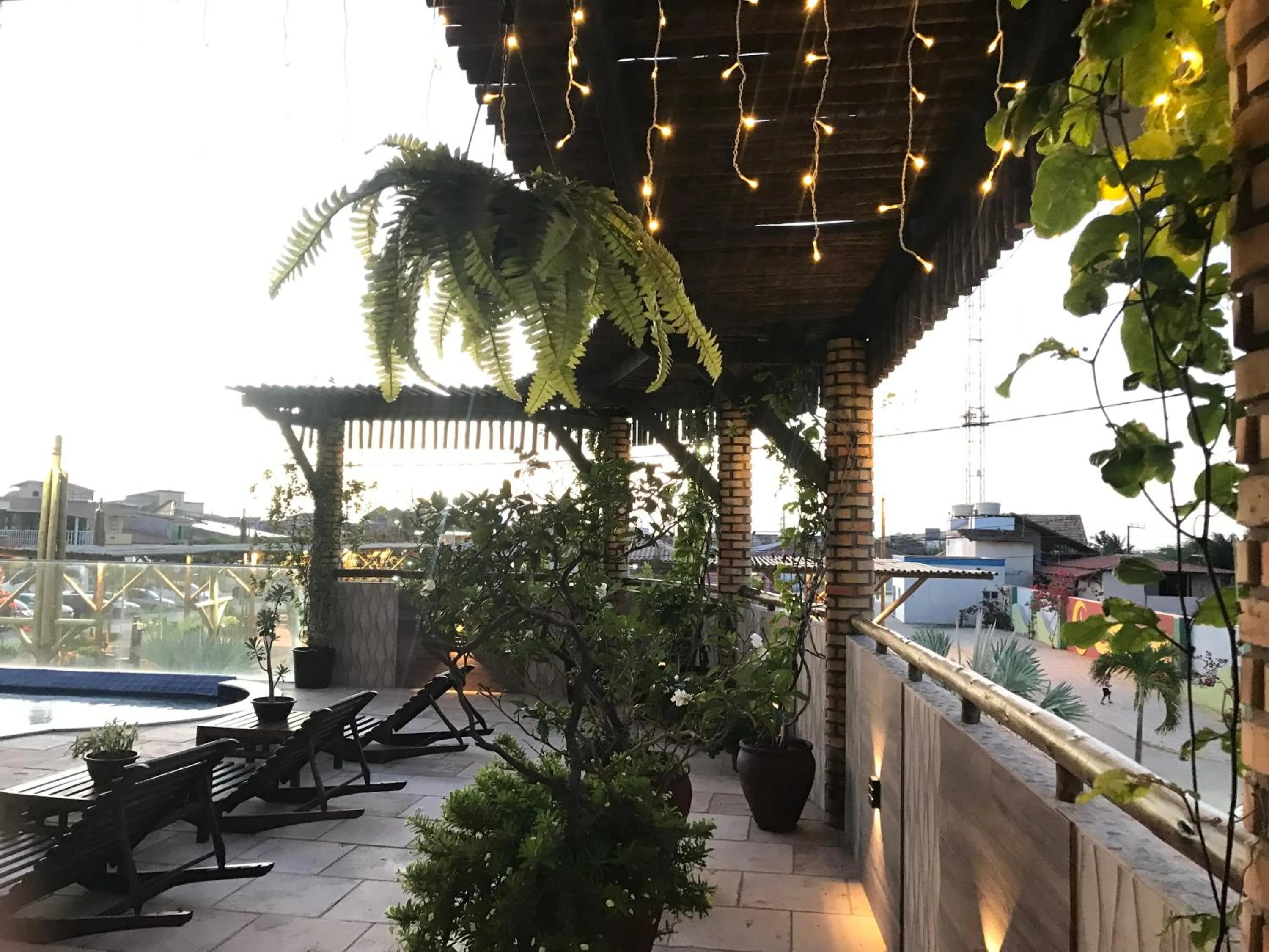 Pool view in Hotel Pousada Latitude