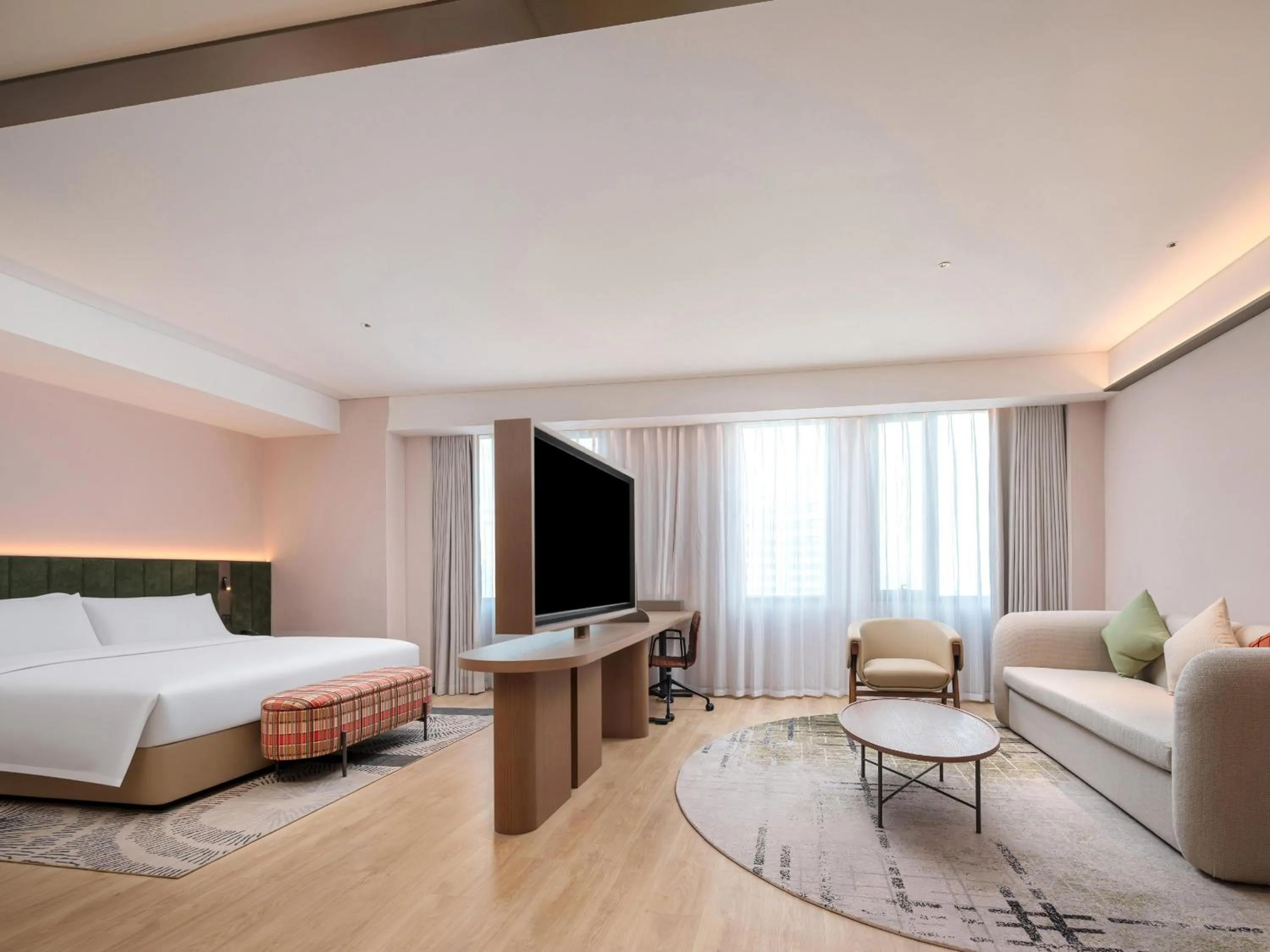 Bed in Hilton Garden Inn Shanghai Caohejing Hi-Tech Park