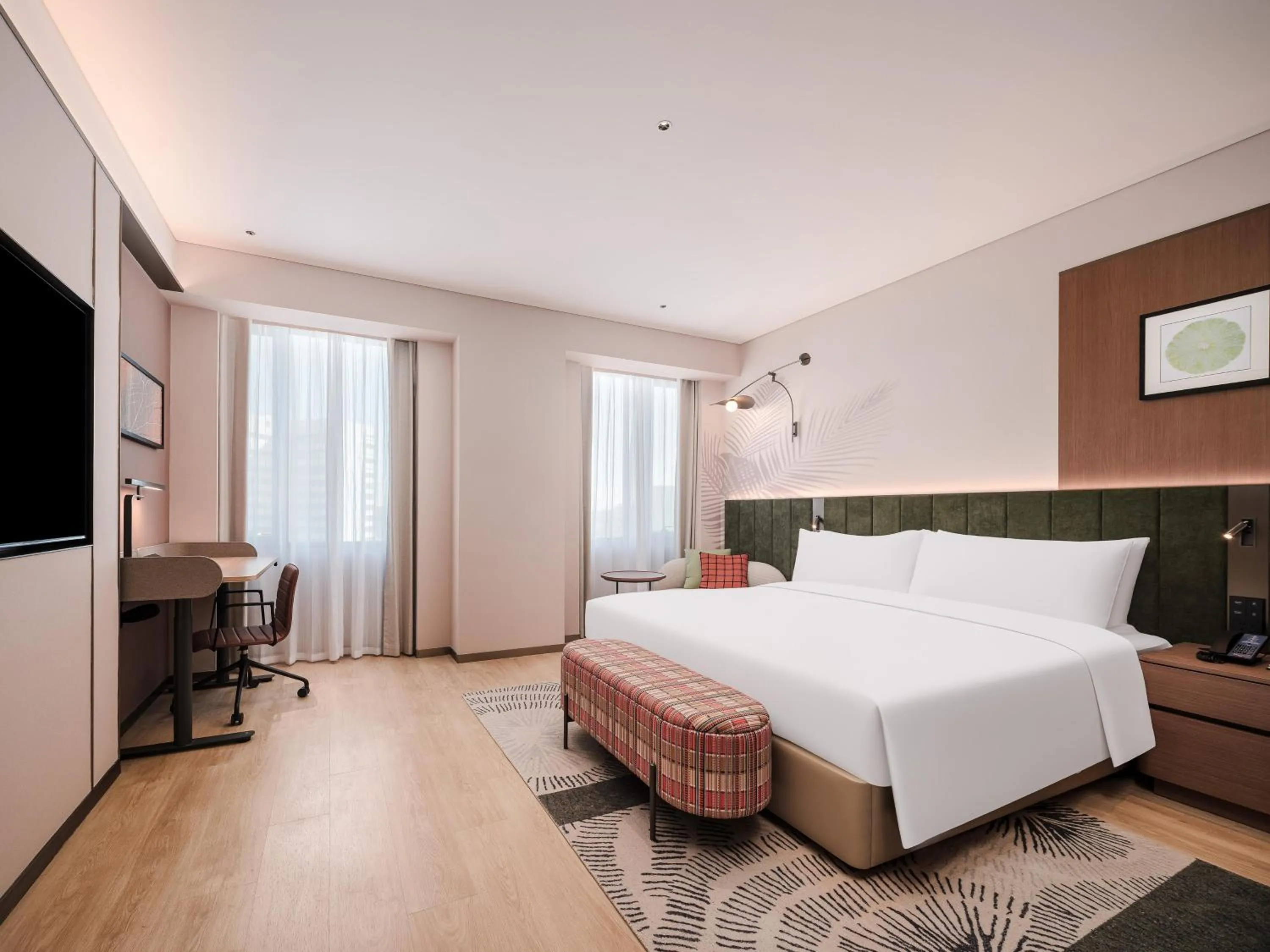 Bed in Hilton Garden Inn Shanghai Caohejing Hi-Tech Park