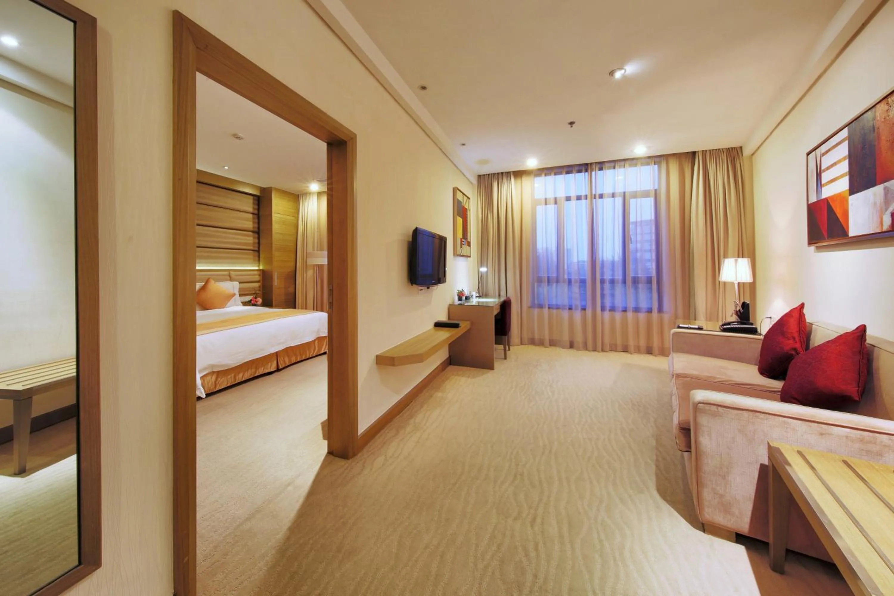 Bed in Hilton Garden Inn Shanghai Caohejing Hi-Tech Park