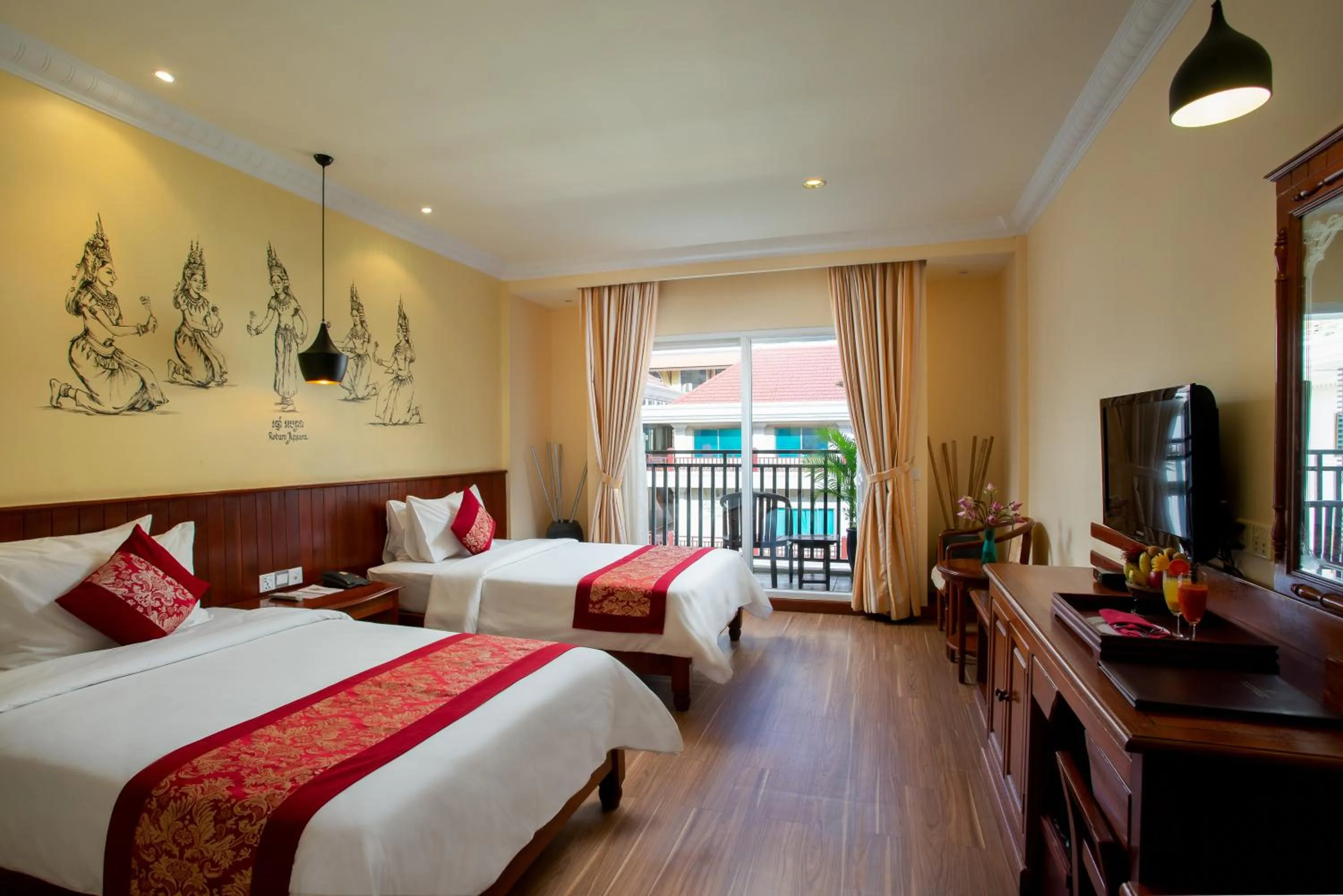 Communal lounge/ TV room, Bed in Baitong Heritage Hotel
