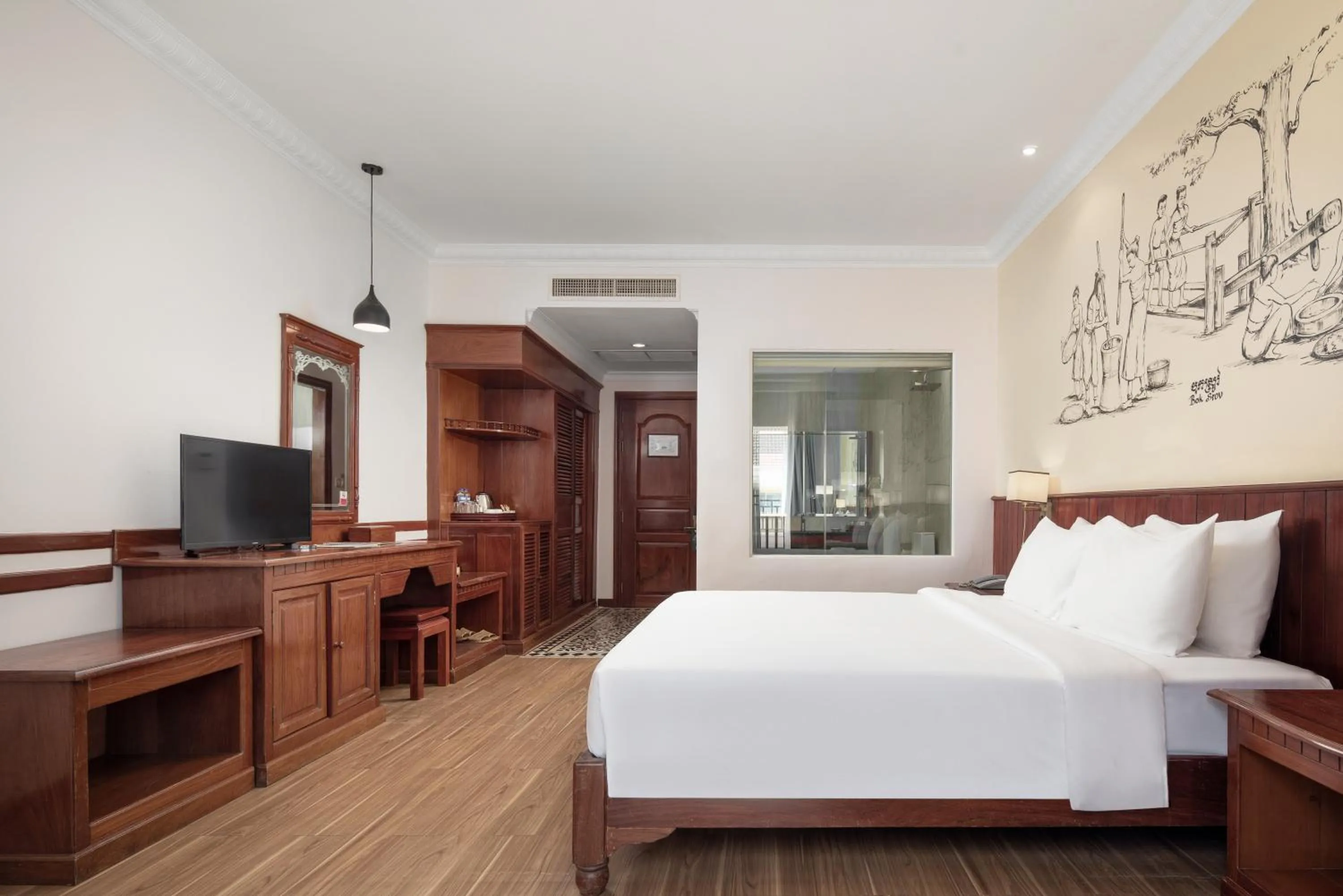 Bed in Baitong Heritage Hotel